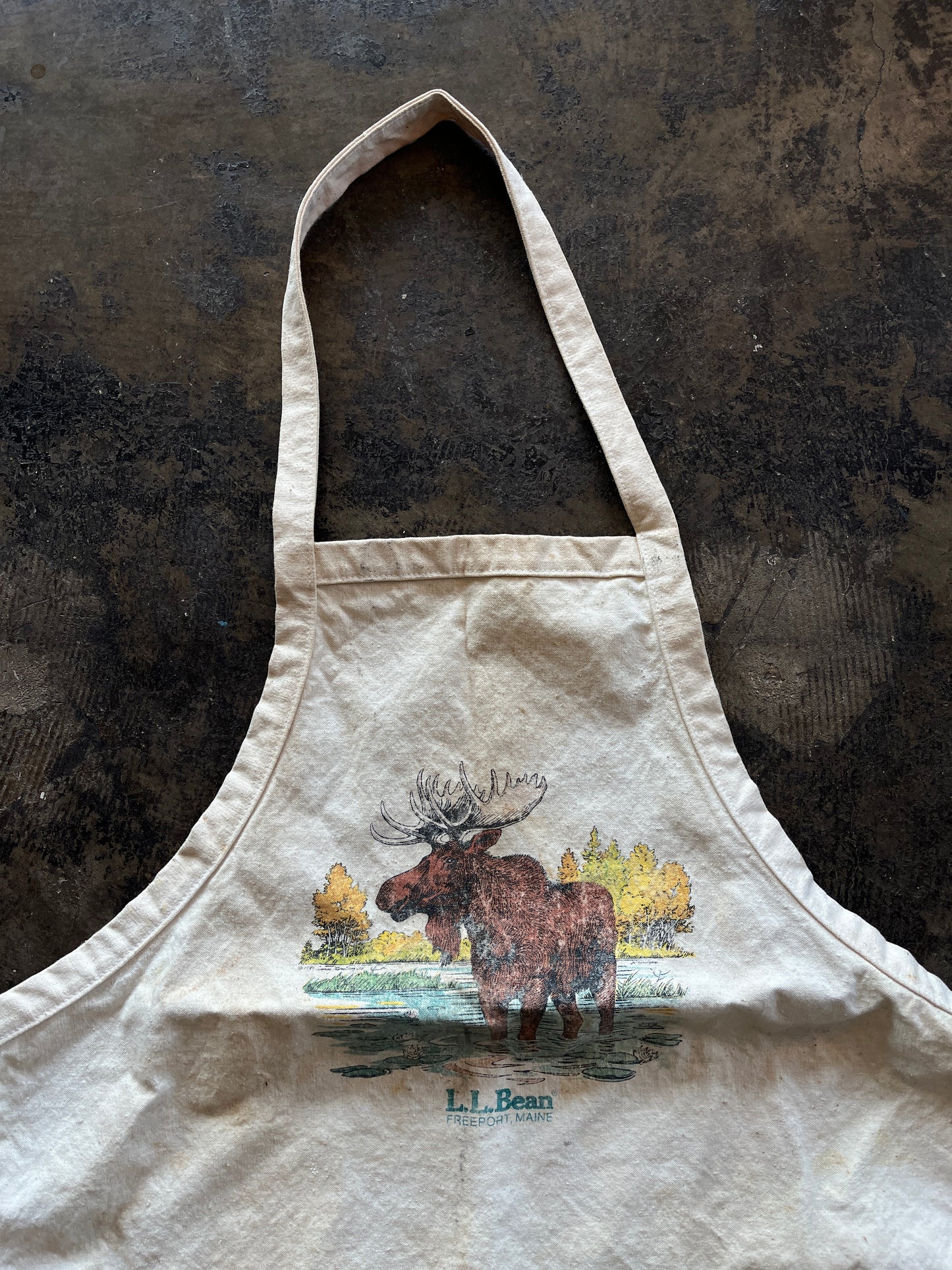 LL Bean Moose Apron