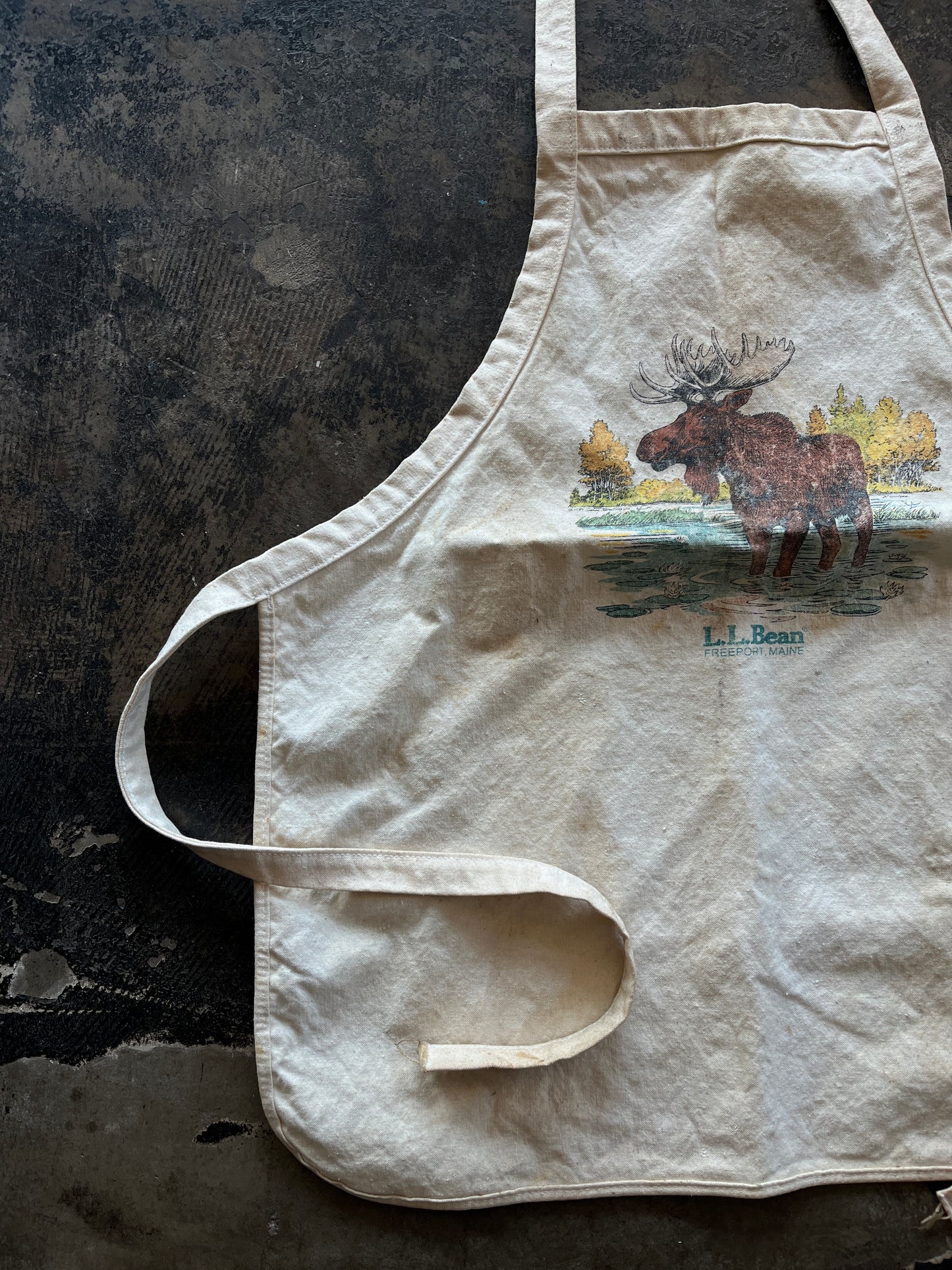 LL Bean Moose Apron