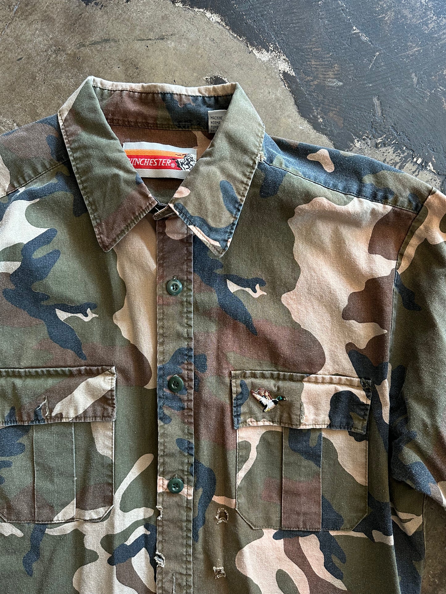 Camo Winchester Button Up Shirt Jacket