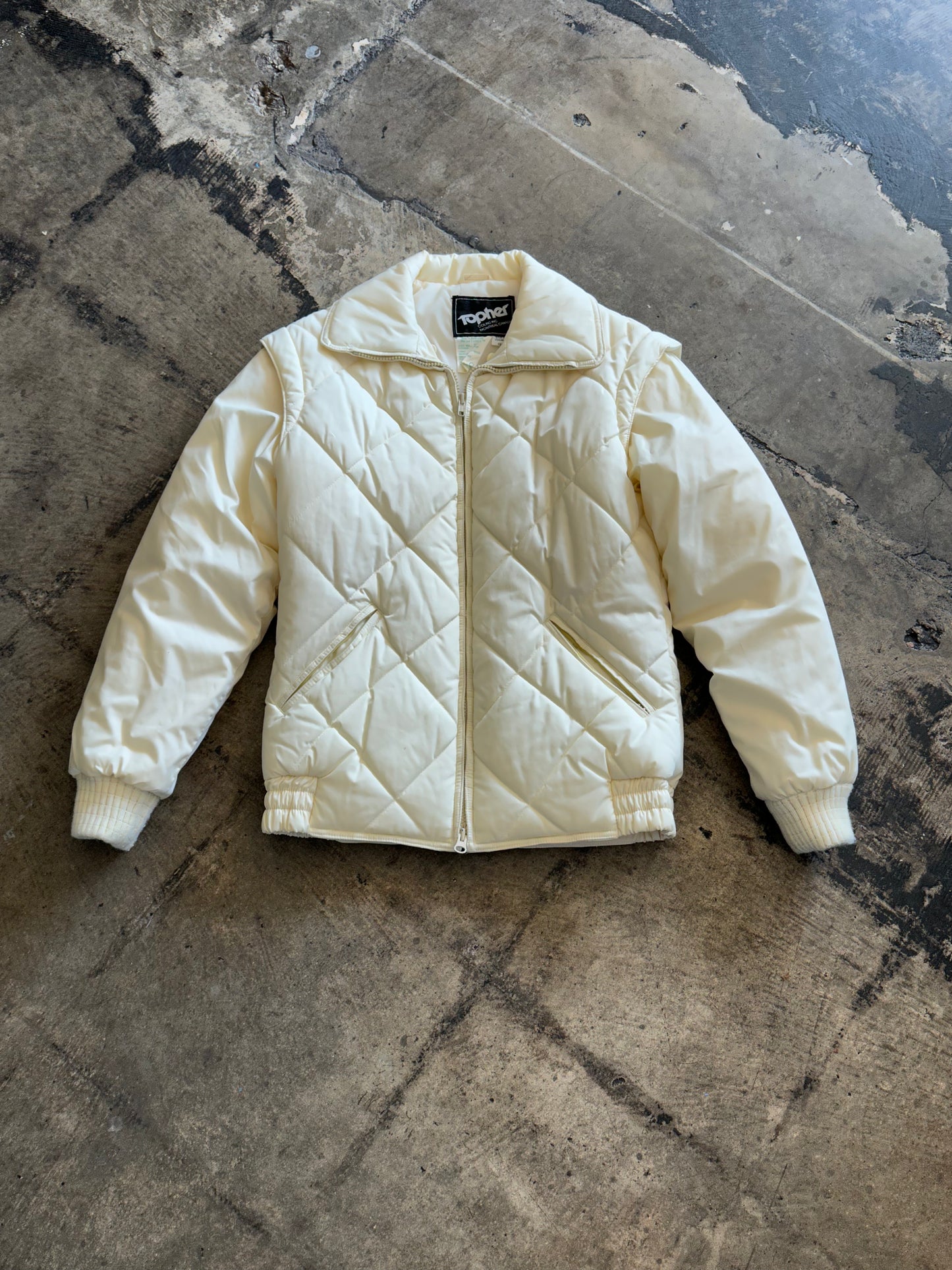 Topher Cream Puffer Jacket