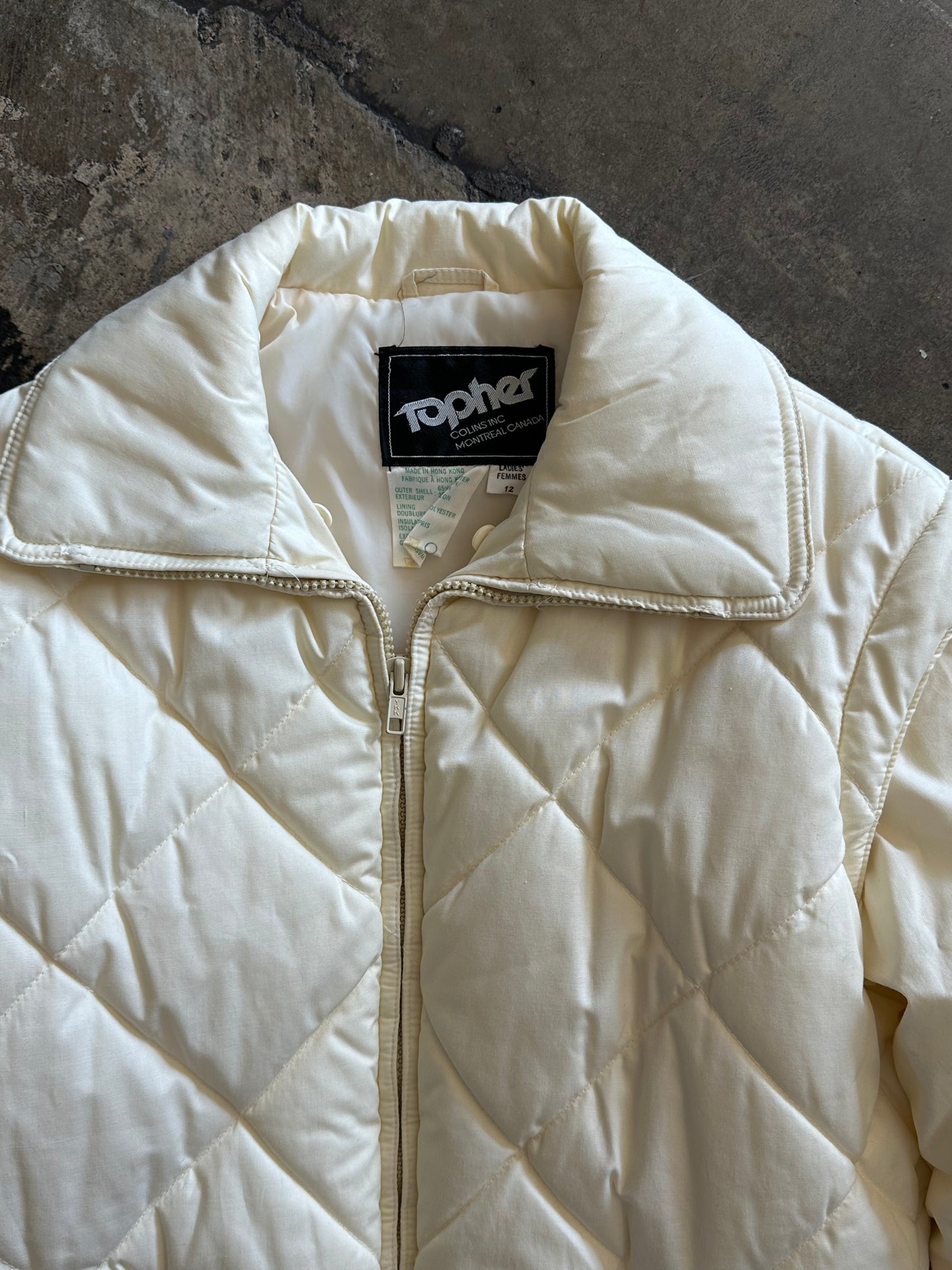 Topher Cream Puffer Jacket