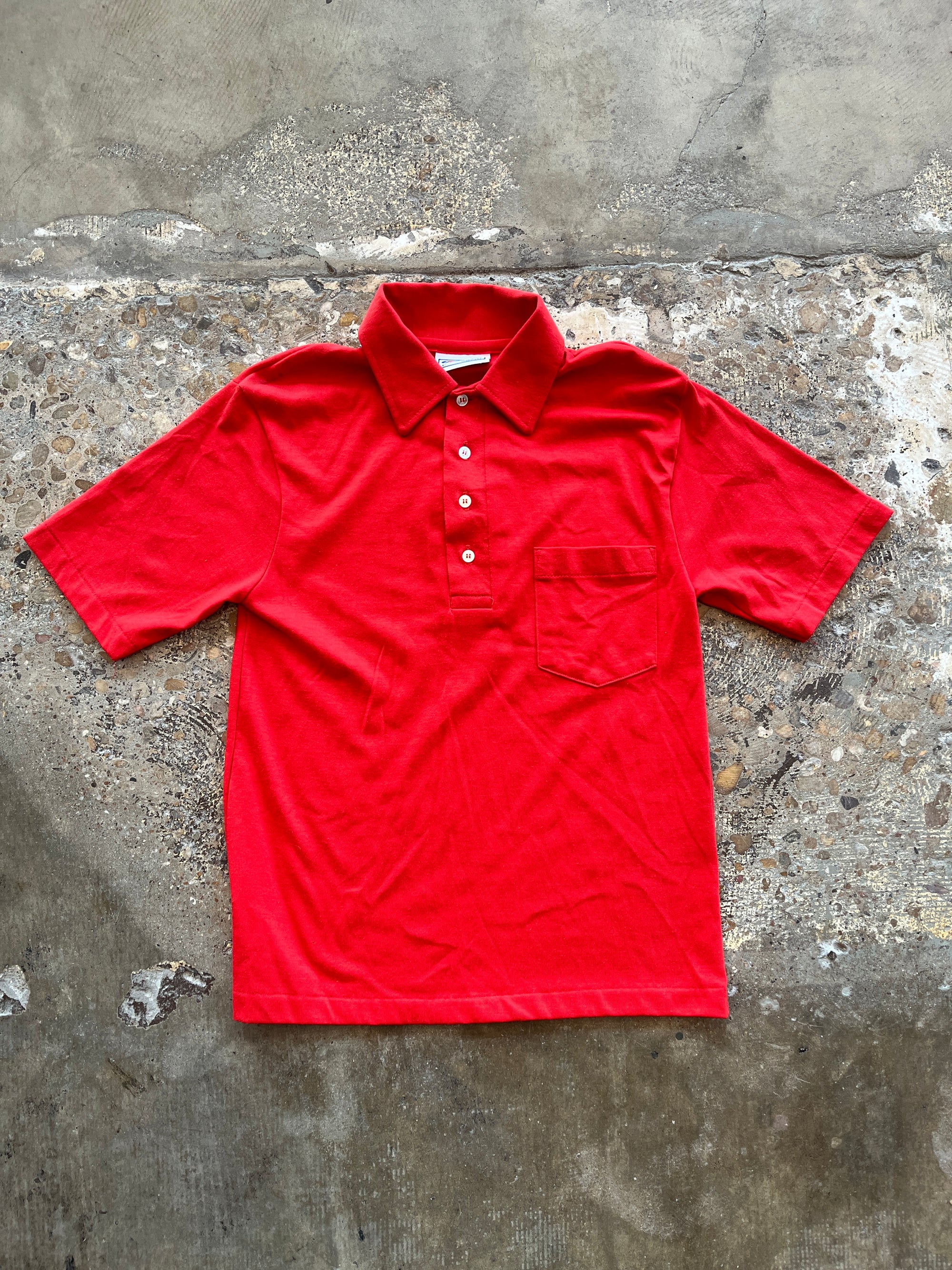 1989 Red Hanes Sports Car Polo
