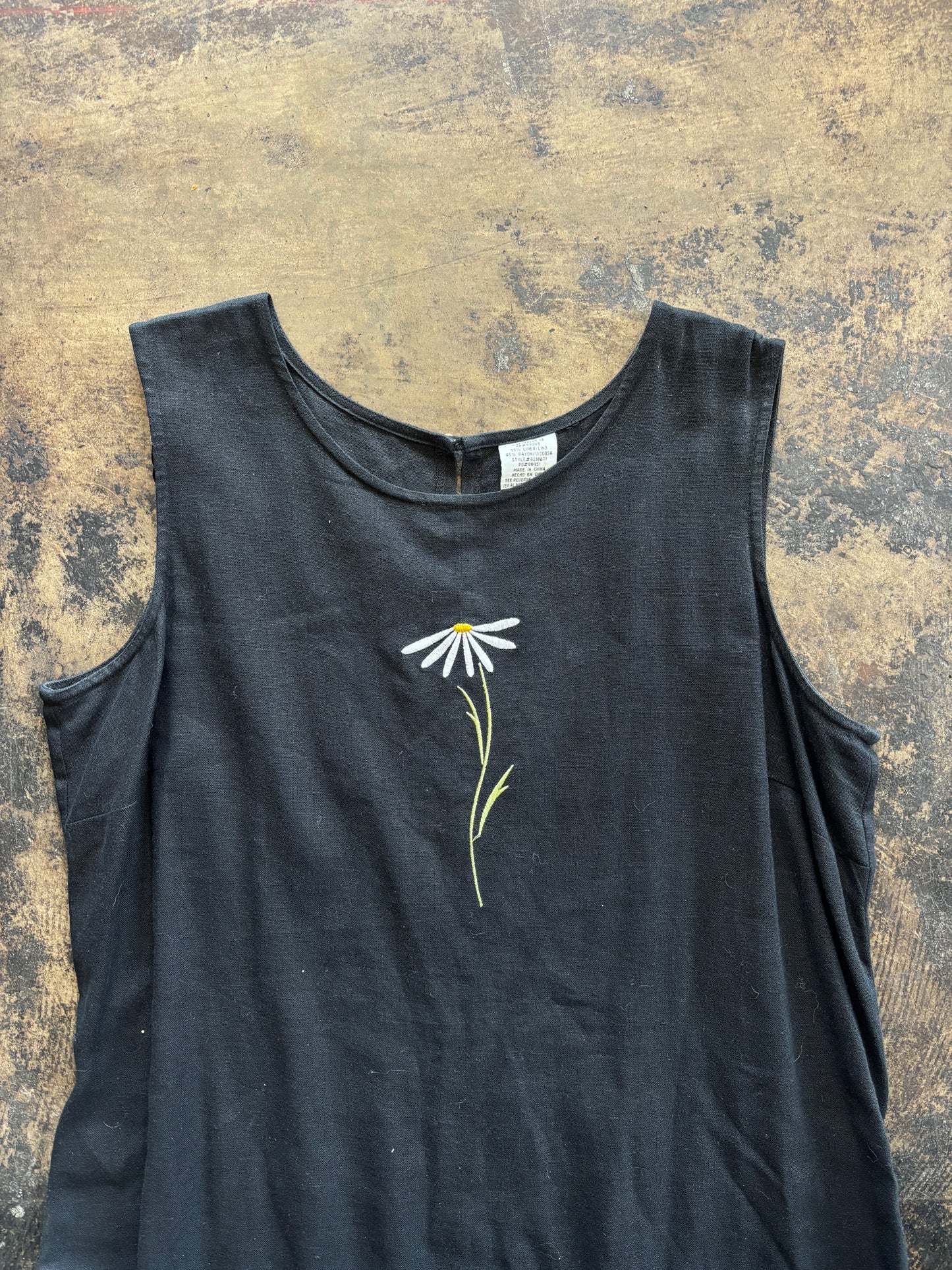 Black Daisy Maxi Dress Set