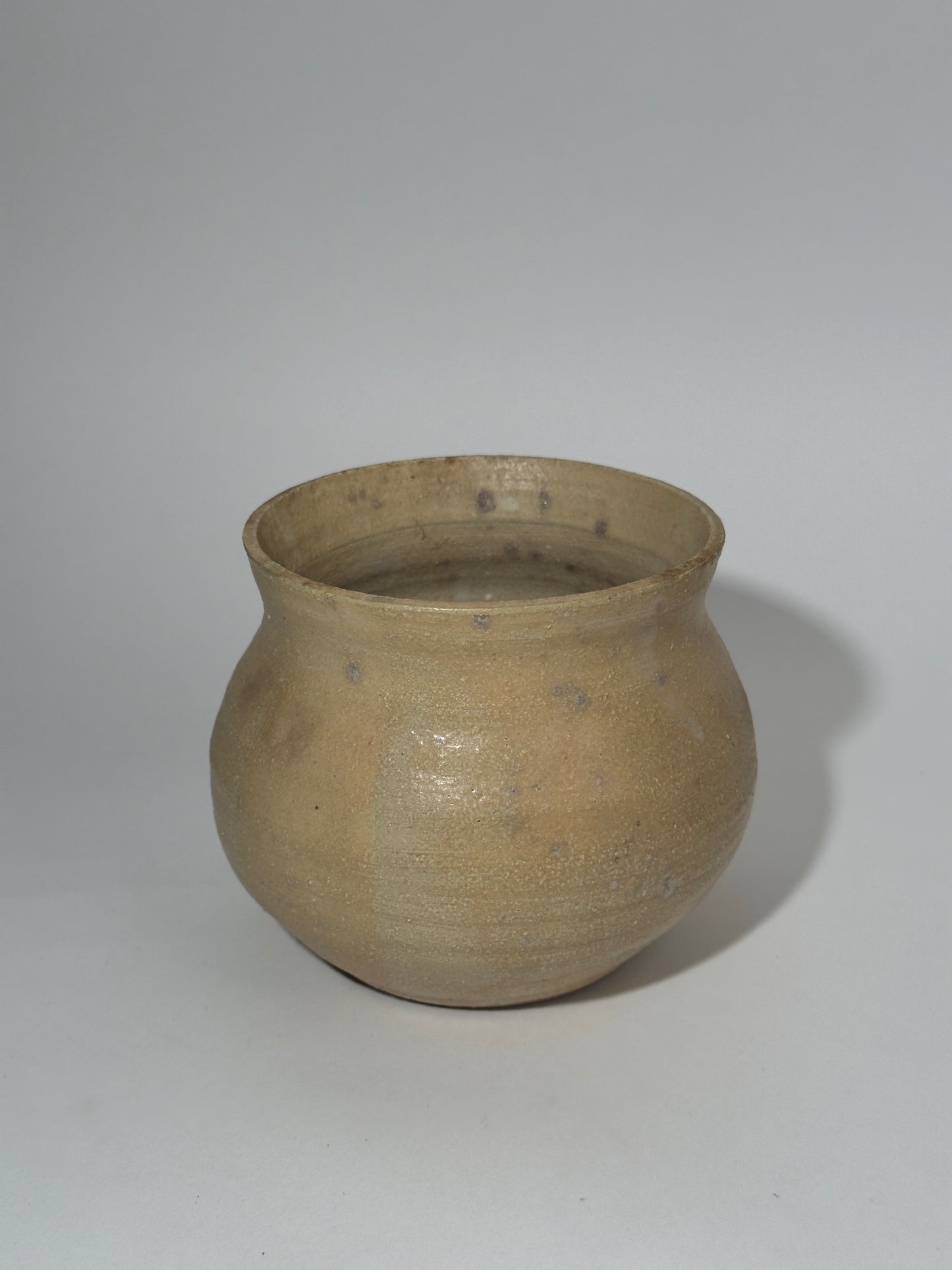 Handmade Clay Beige Pot