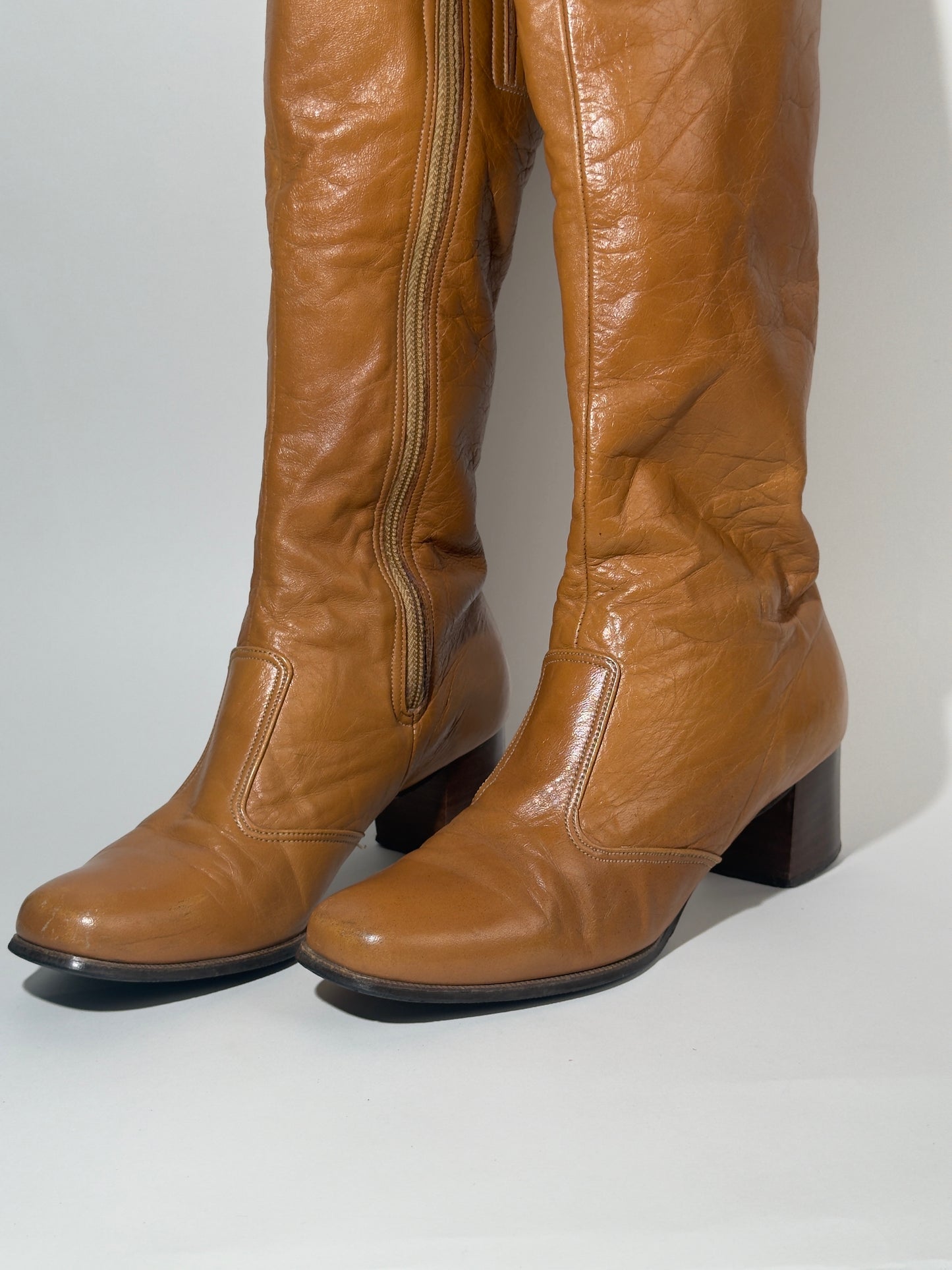 Cobbies Brown Leather Knee High Boots