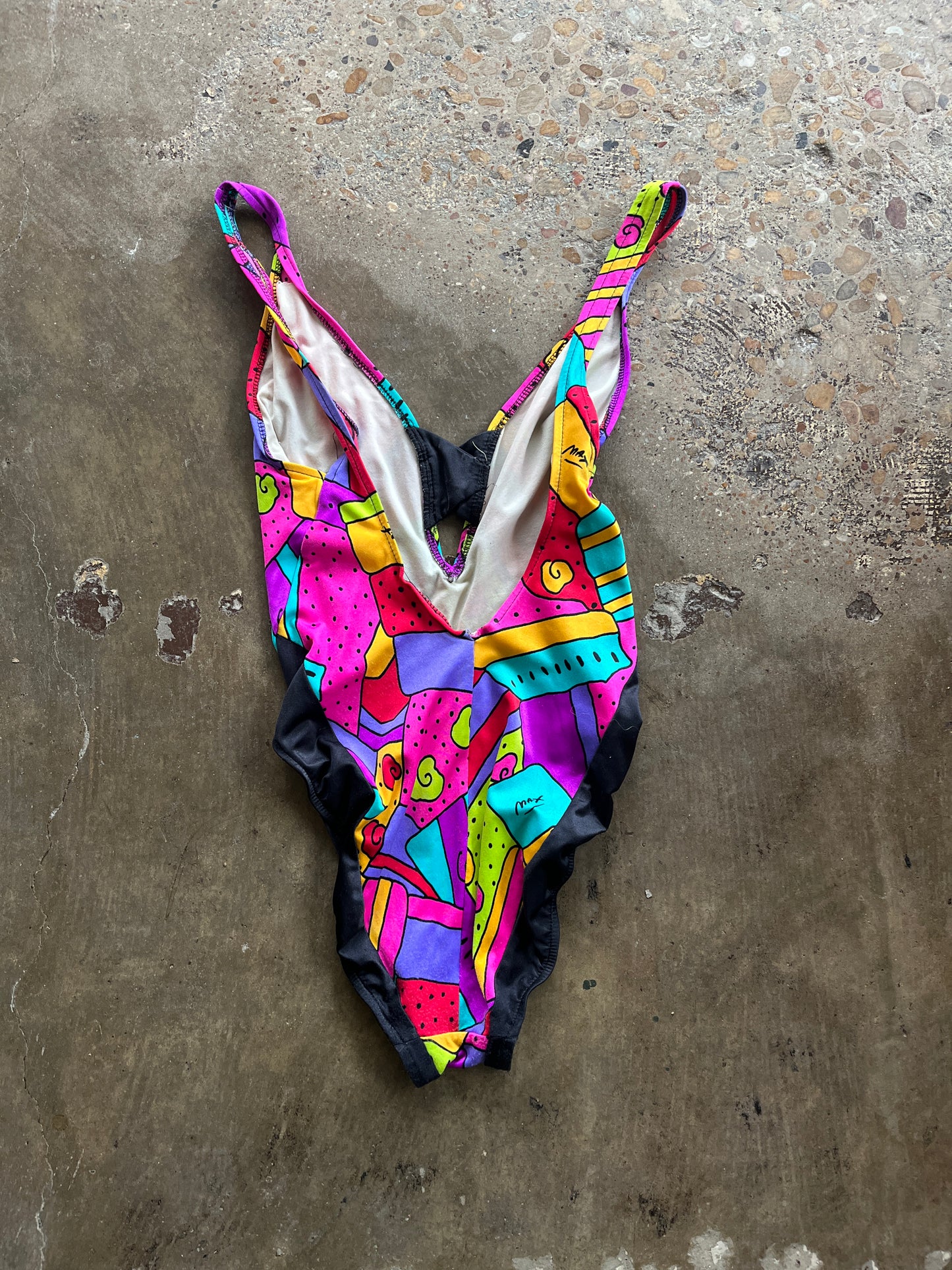 NeoMax Swim 80s Patterned One Piece