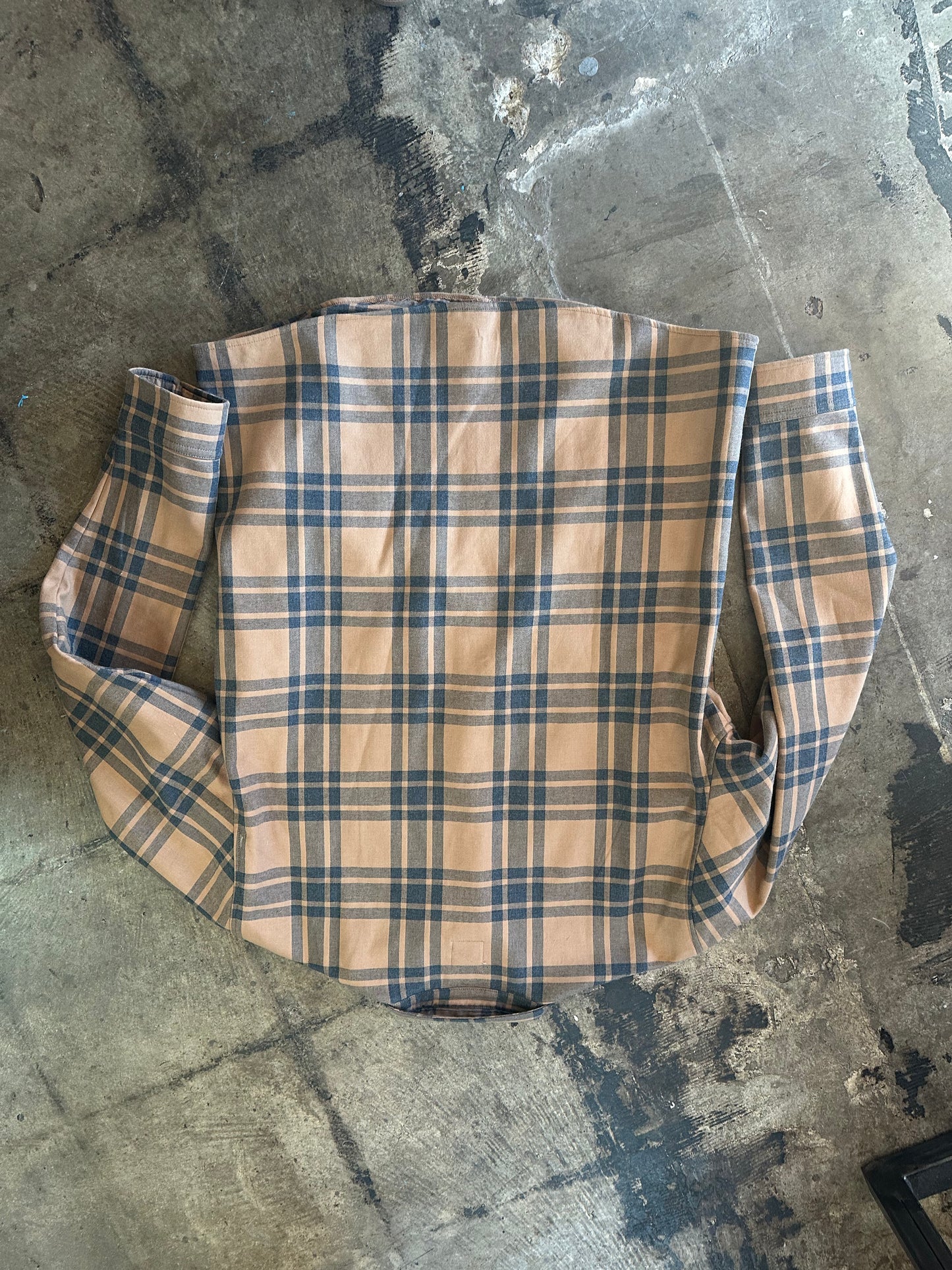 Vuori Neutral Plaid Button Down