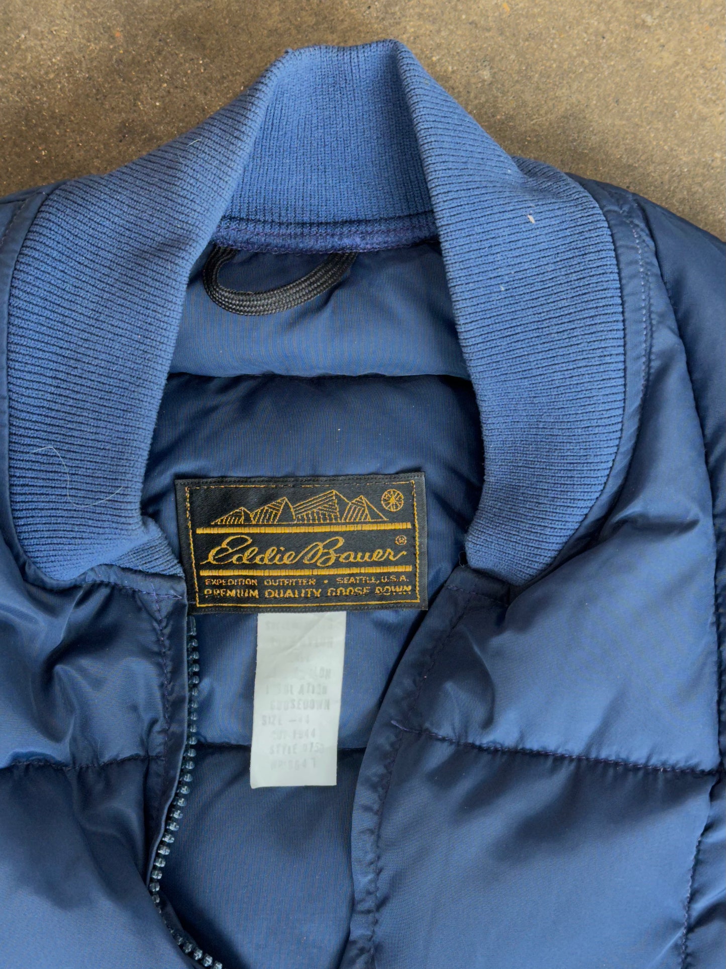 Eddie Bauer Navy Blue Puffer Vest