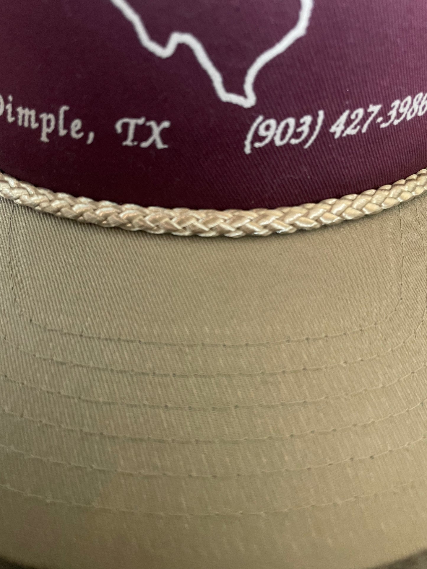 Maroon Randy Stringer Logging Hat