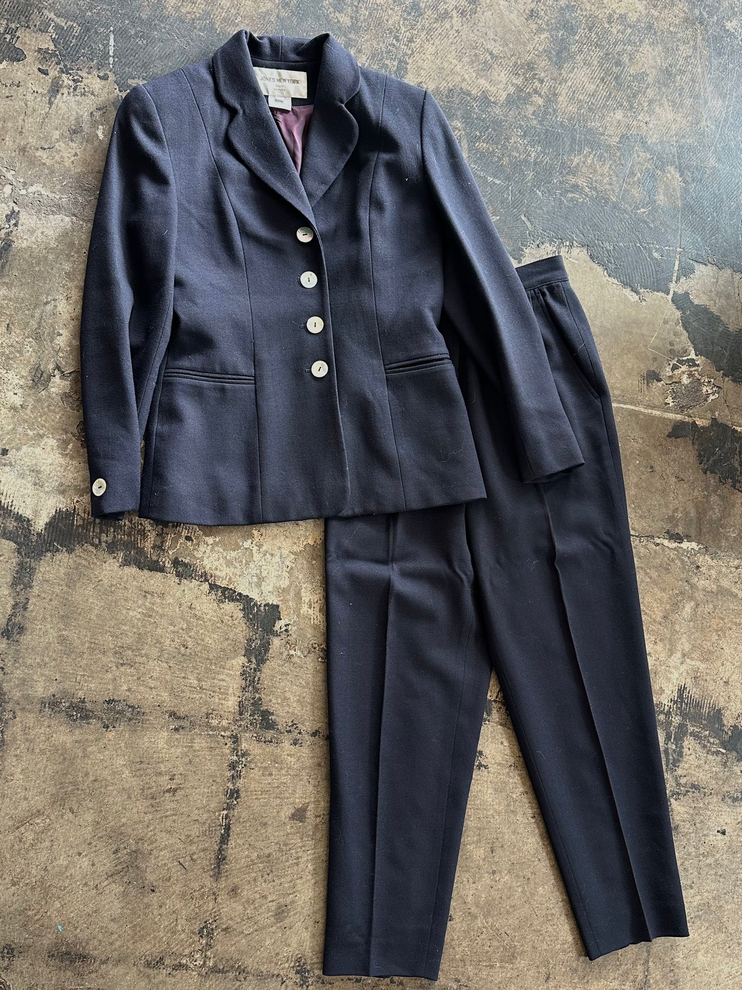 Navy Jones New York Womens Suit