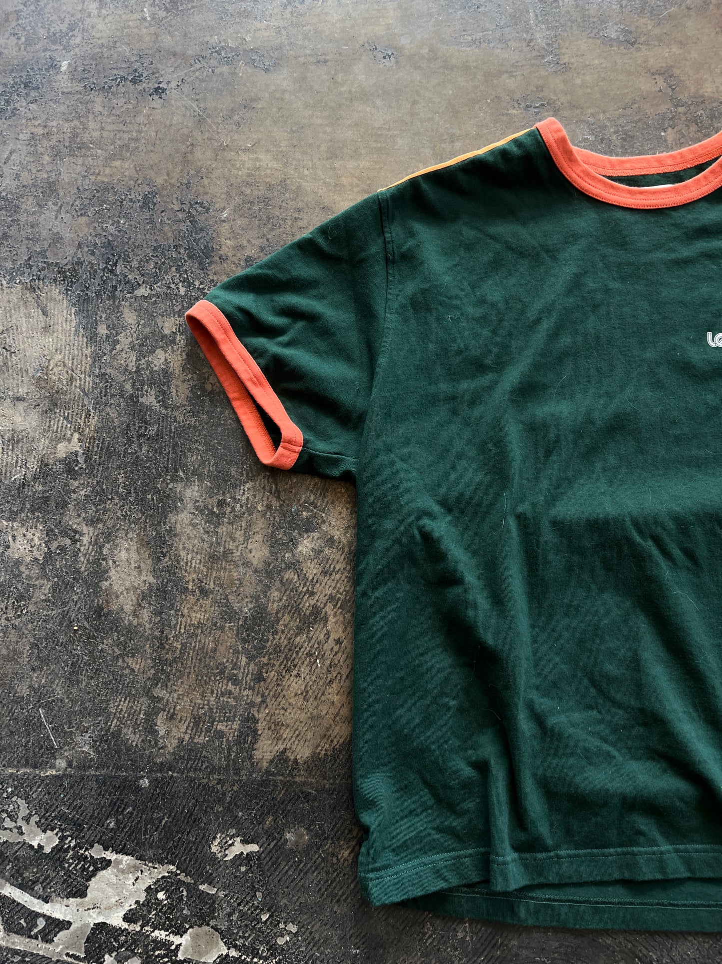 Aime Leon Dore Green Retro Ringer Tee