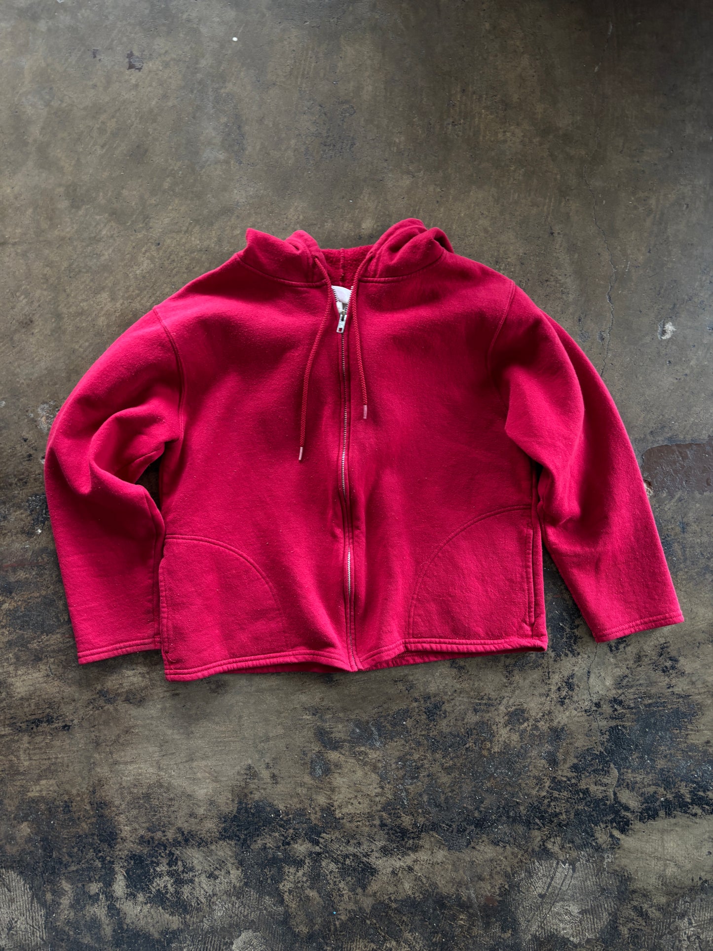 Hanes Red Full Zip Hoodie