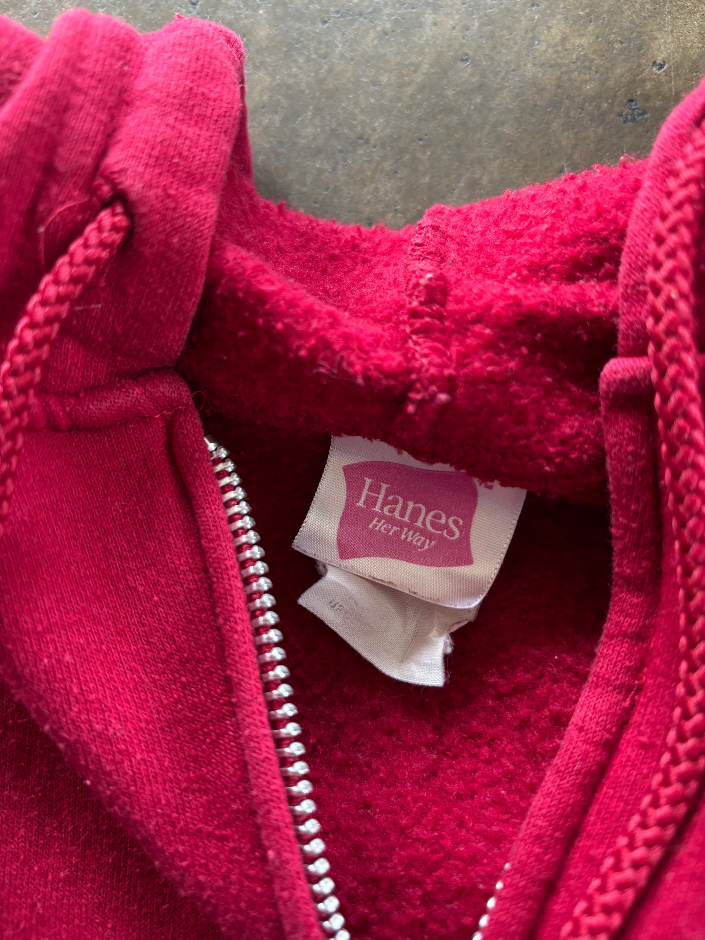Hanes Red Full Zip Hoodie