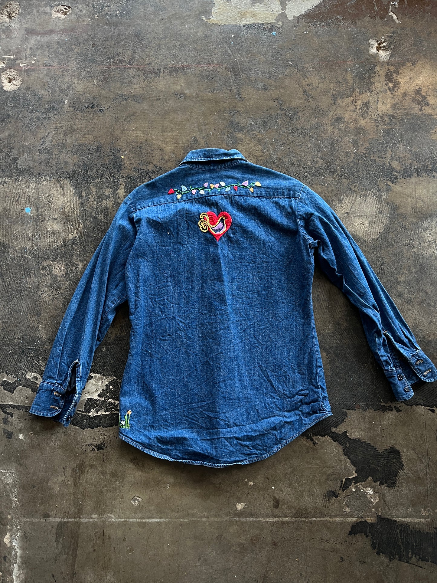 Levi's Embroidered Denim Button Down