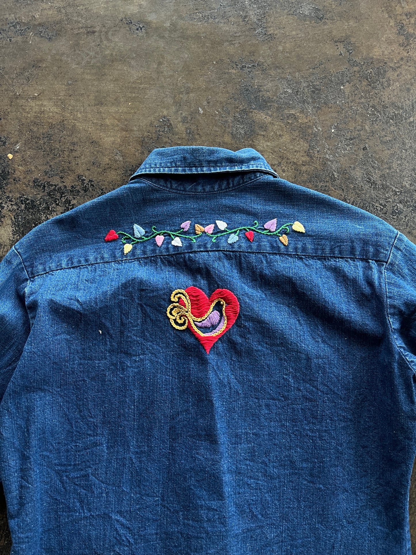 Levi's Embroidered Denim Button Down
