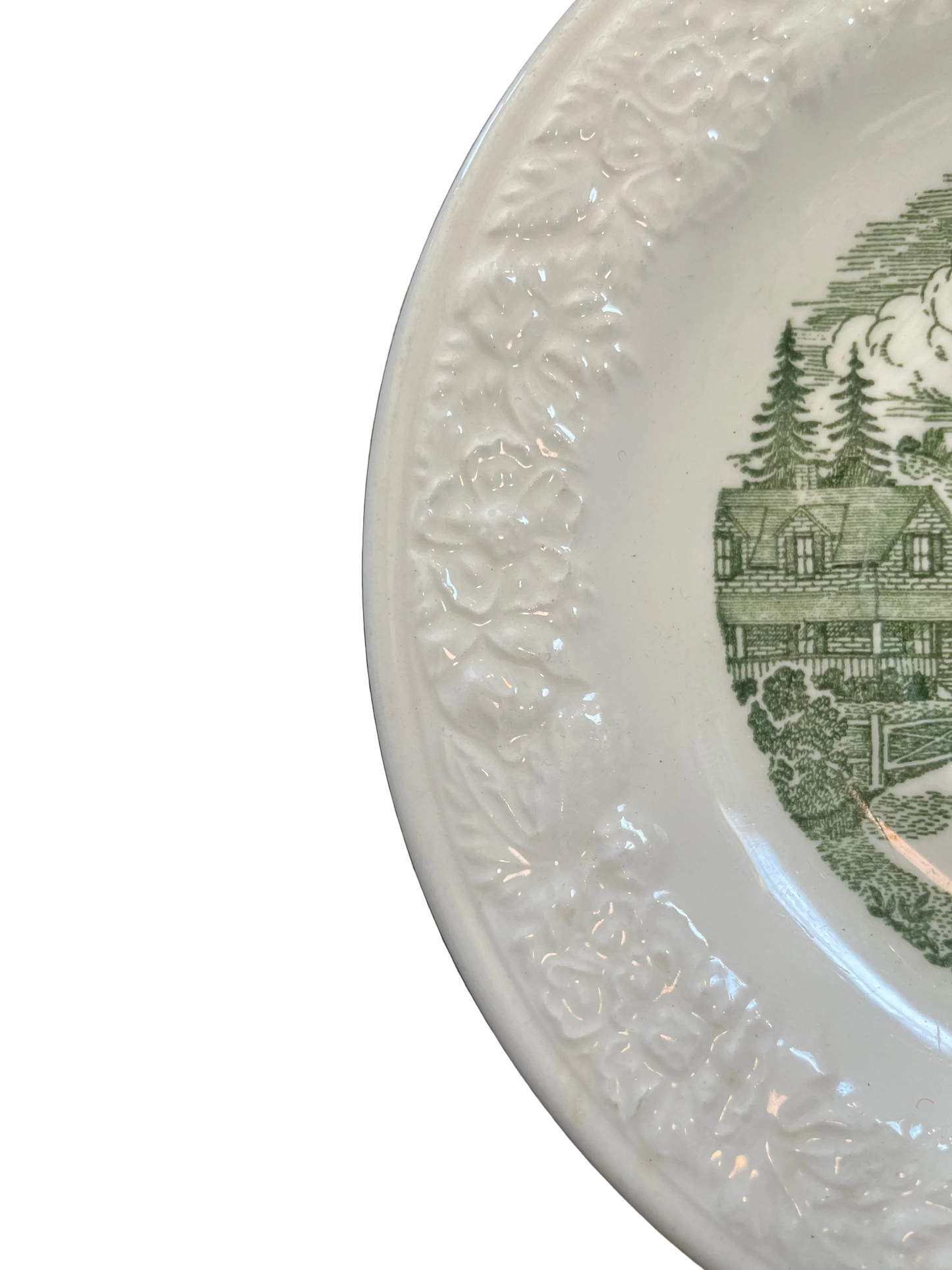Green French Farm Plates