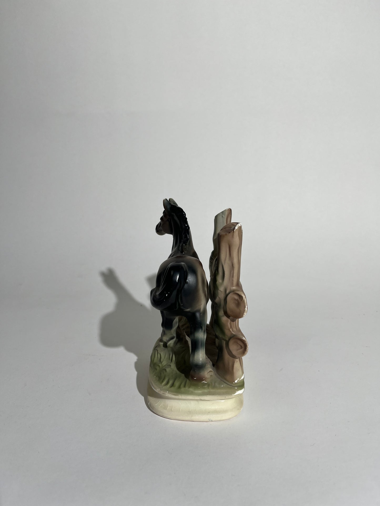 Japanese Ceramic Horse with Fence