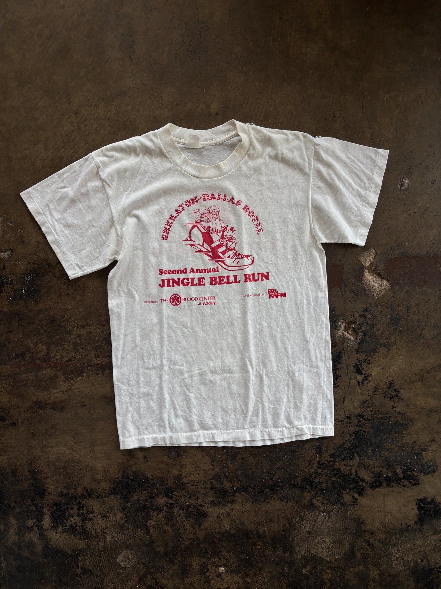 White Dallas Jingle Bell Run Tee