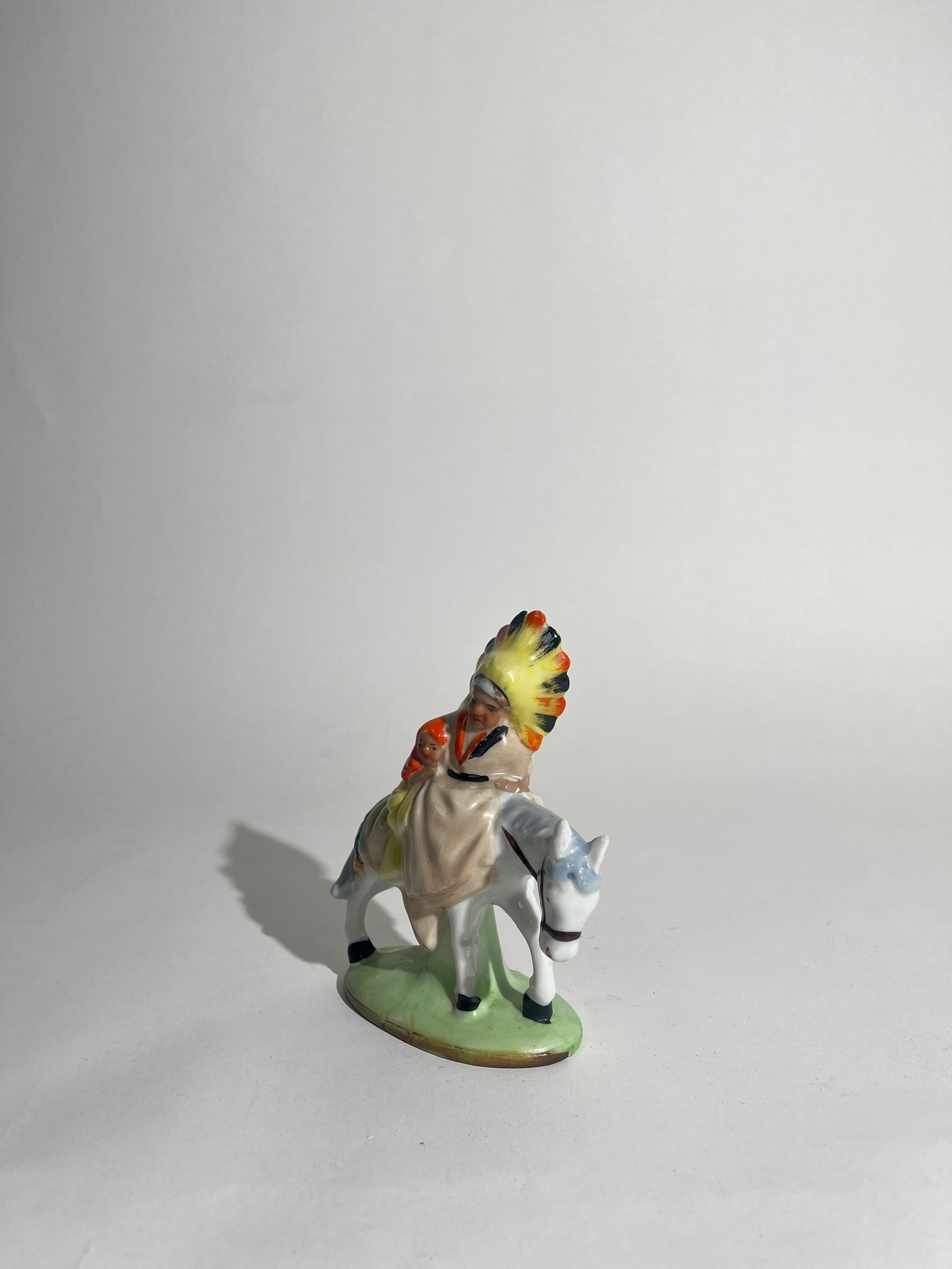 Japanese Ceramic Princess on Horse