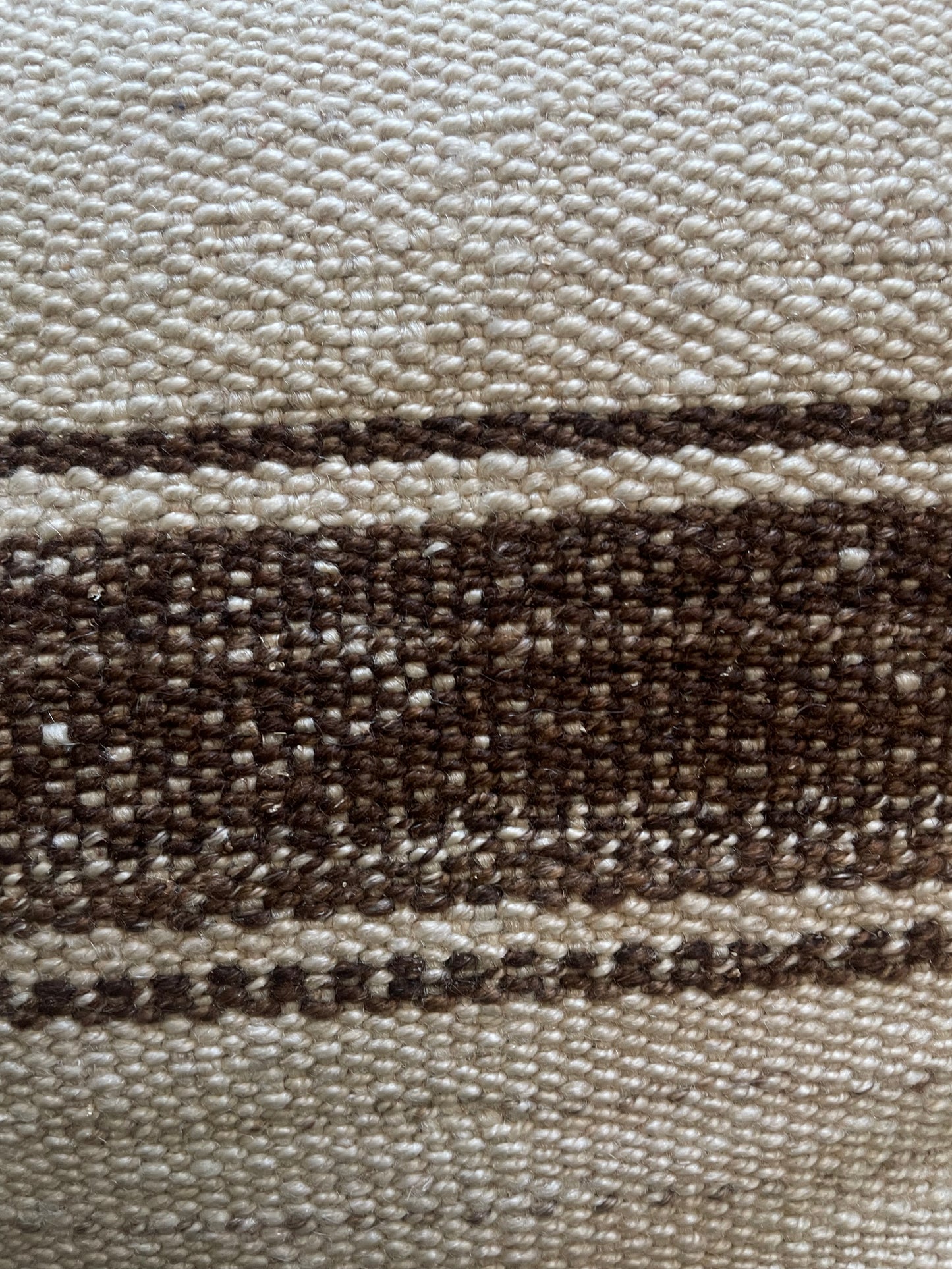Brown Stripe Canvas Throw Pillow