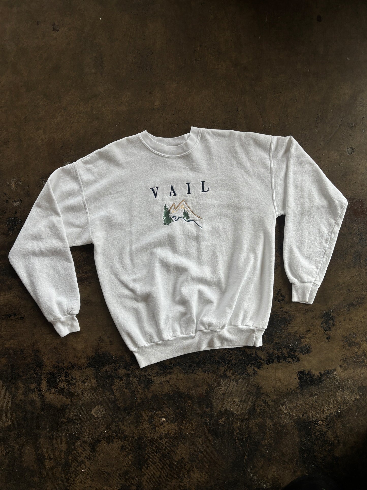 White Vail Crewneck Sweater