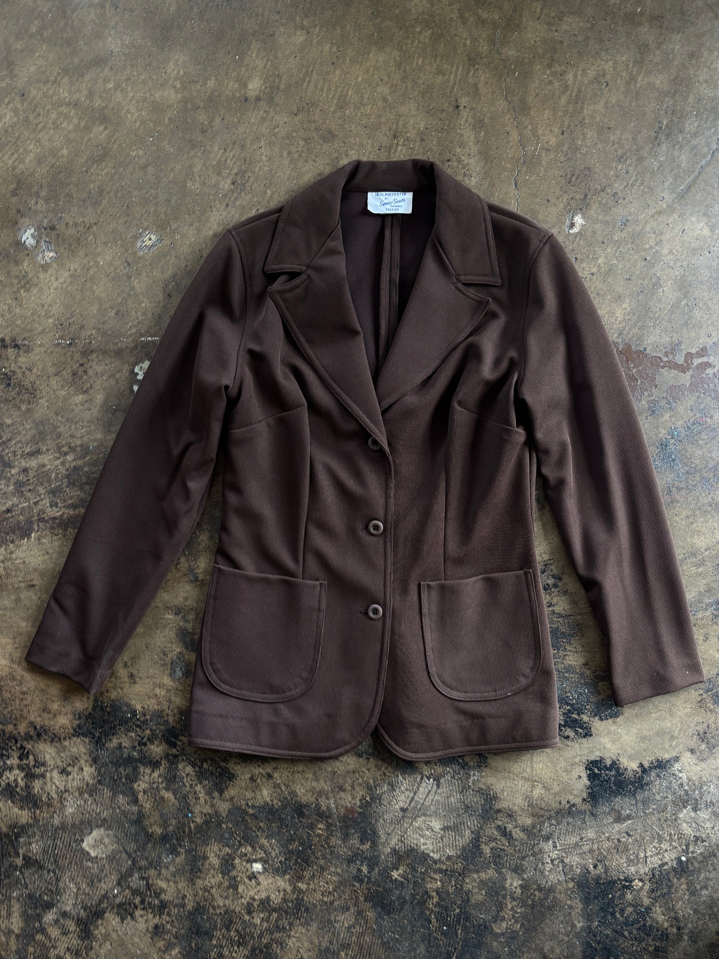 Brown Button Blazer