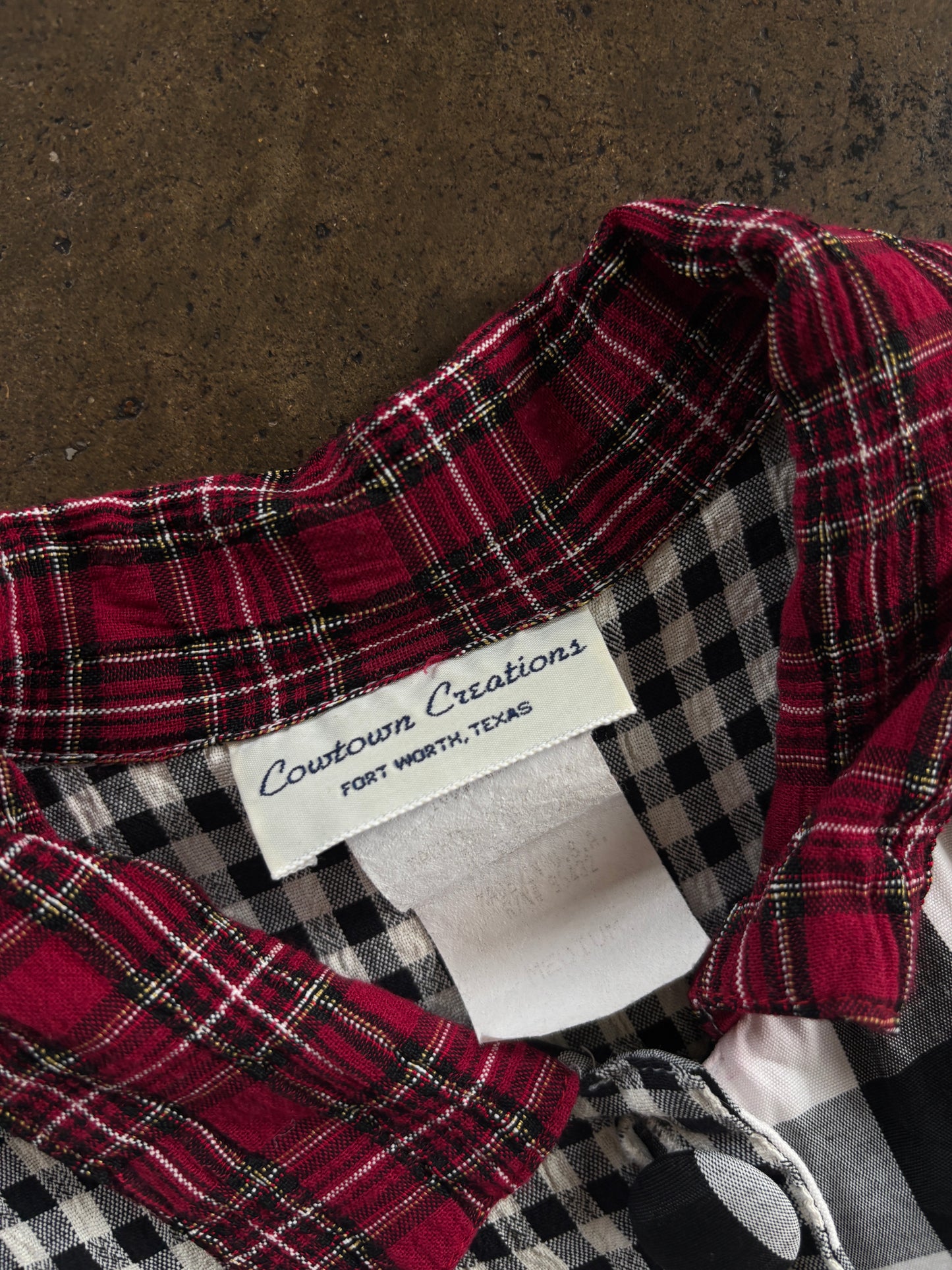 Patchwork Plaid Blouse
