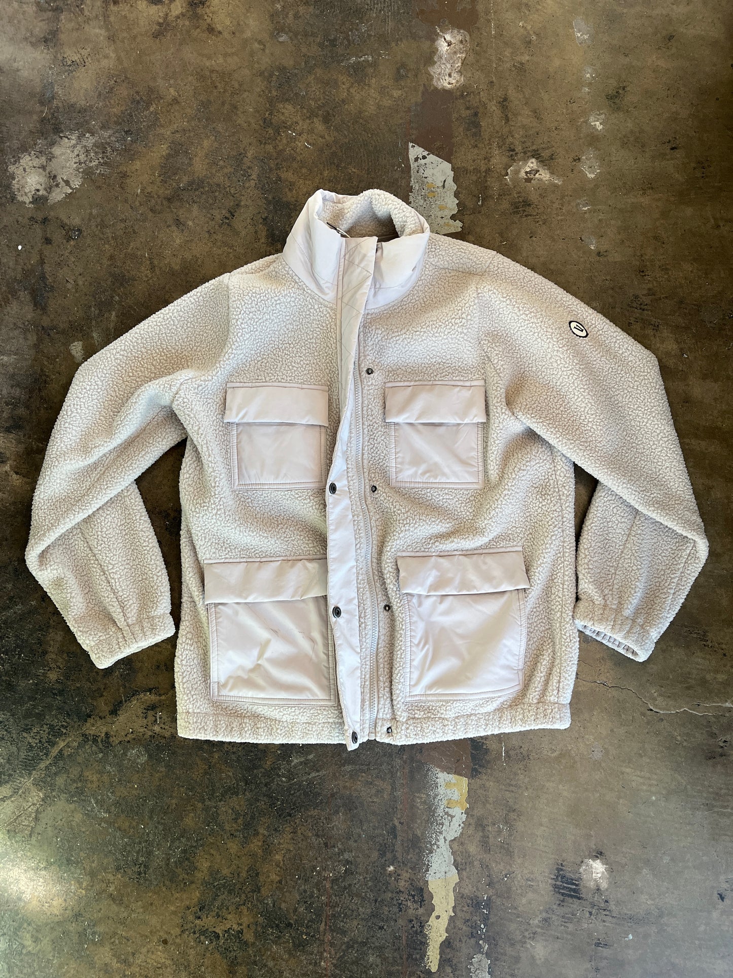 Vuori Taupe Fleece Jacket