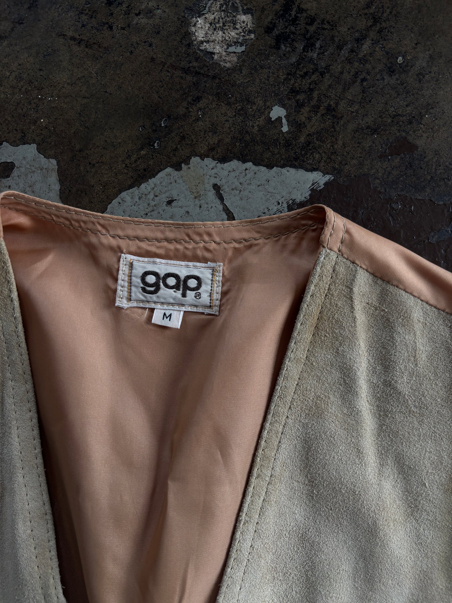 Gap Light Tan Suede Vest