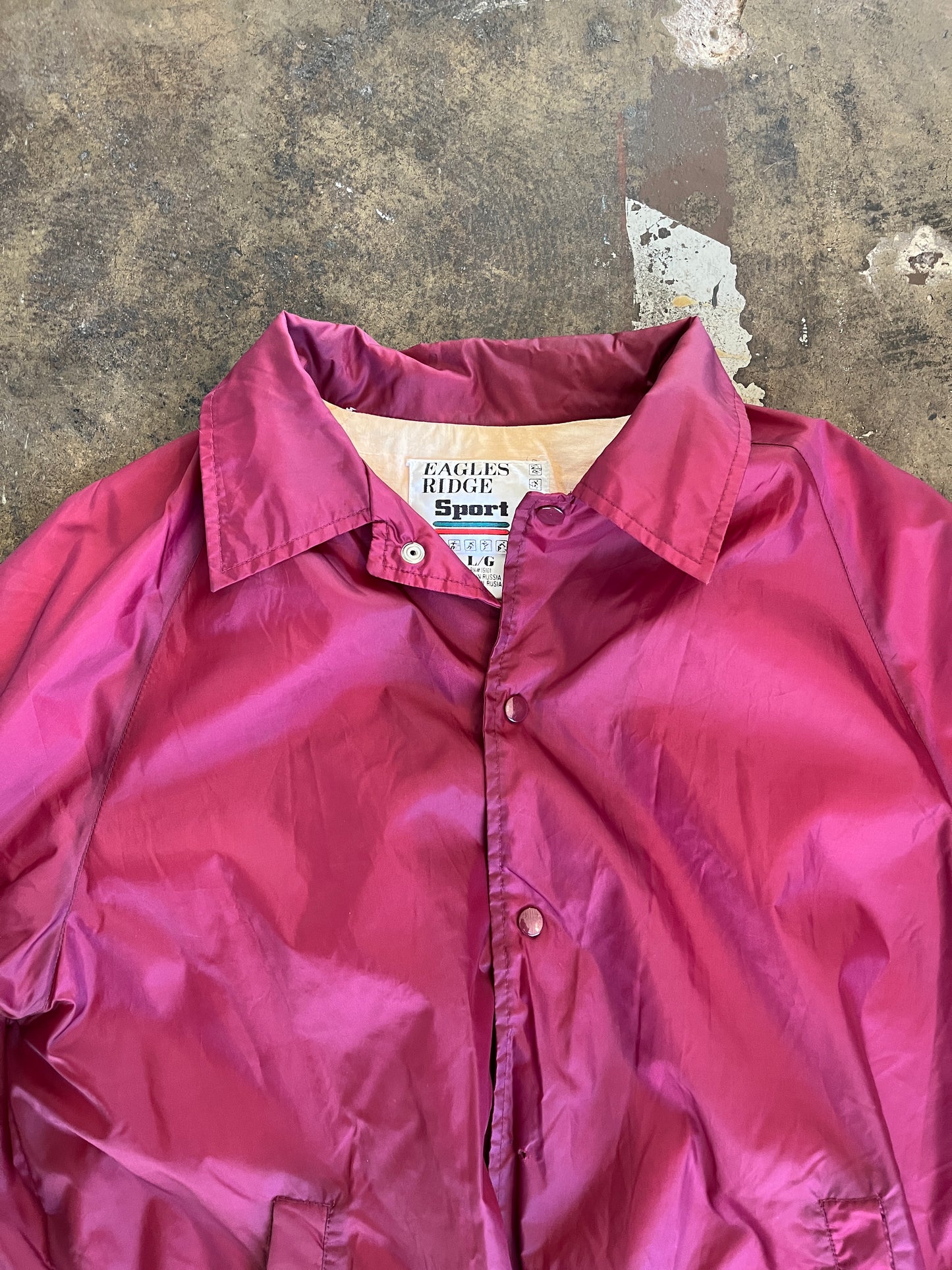 Maroon Coach Jacket