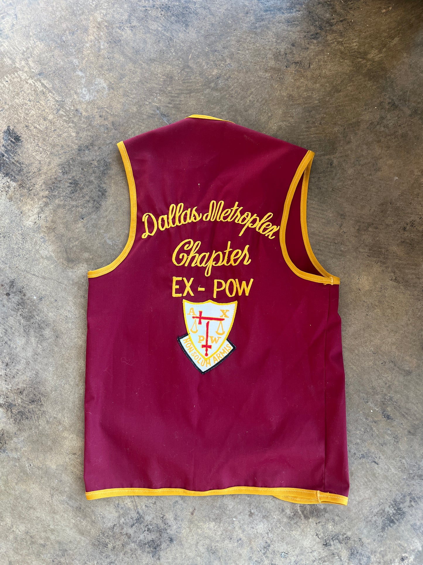 Maroon Handmade Vest