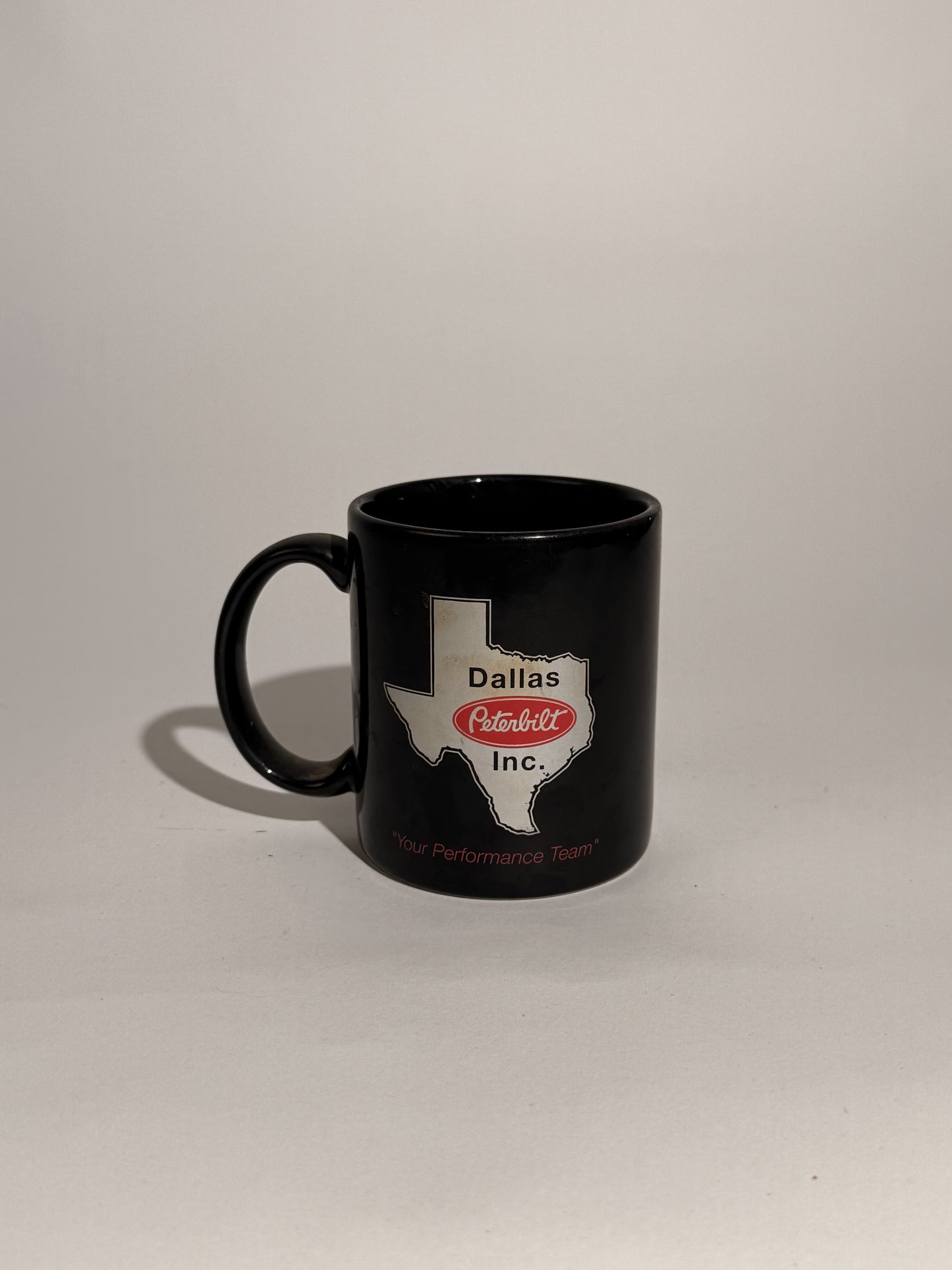 Dallas Peterbilt Black Ceramic Mug