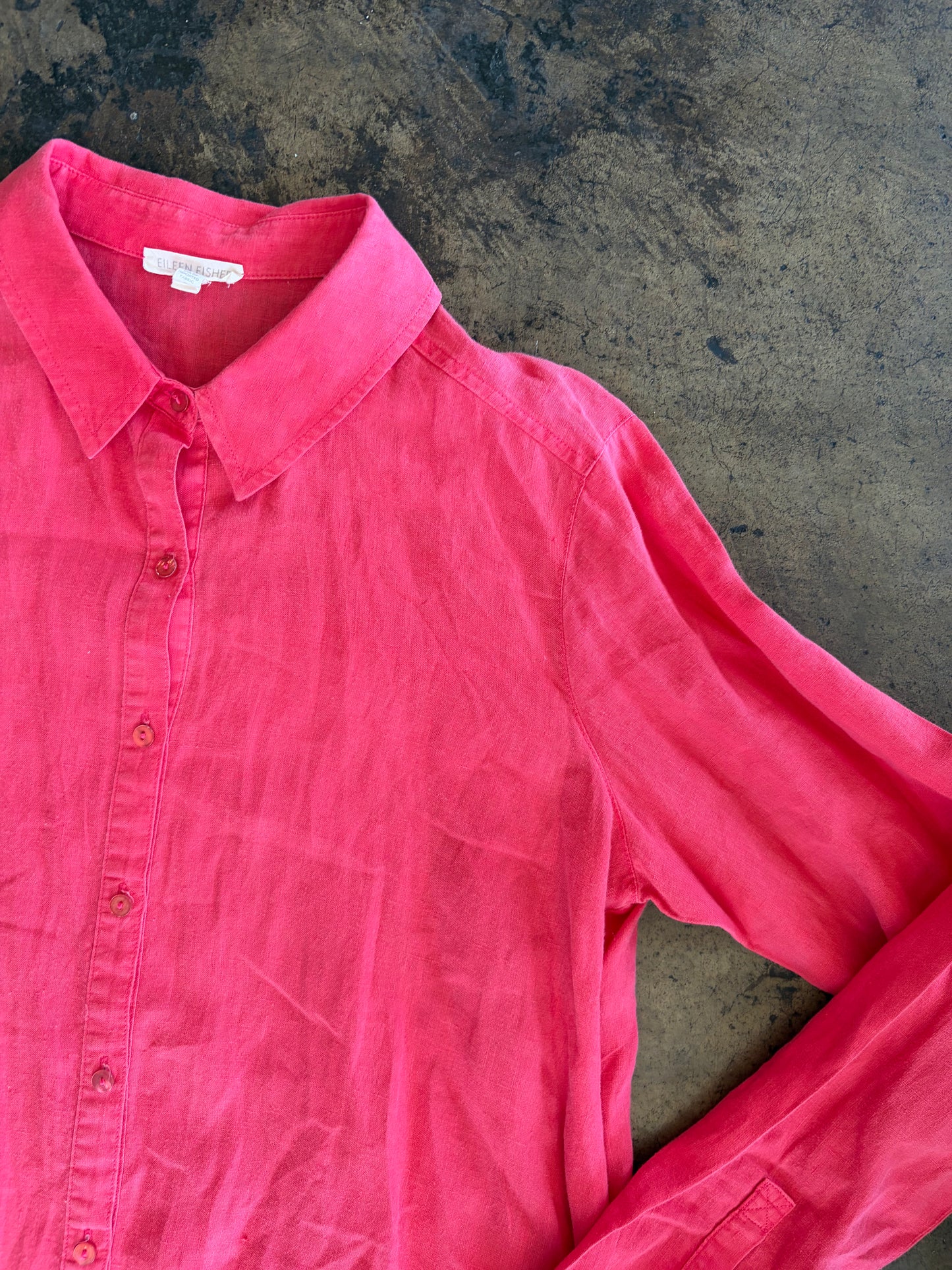 Faded Red Button Up