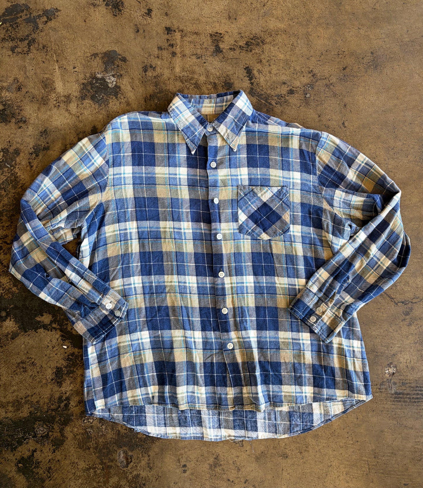 Supreme Blue Plaid Button Up