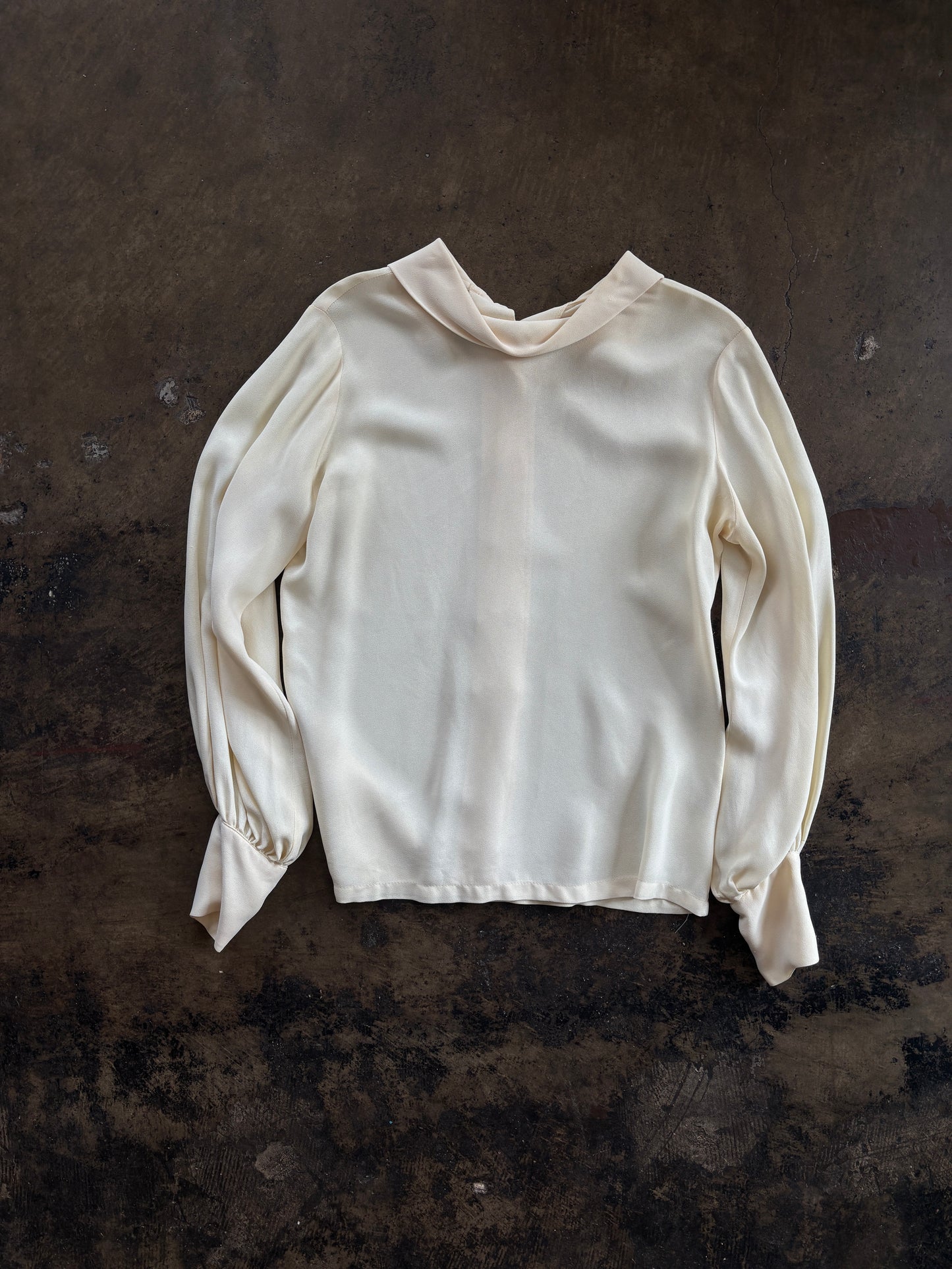 Cream Button Up Blouse