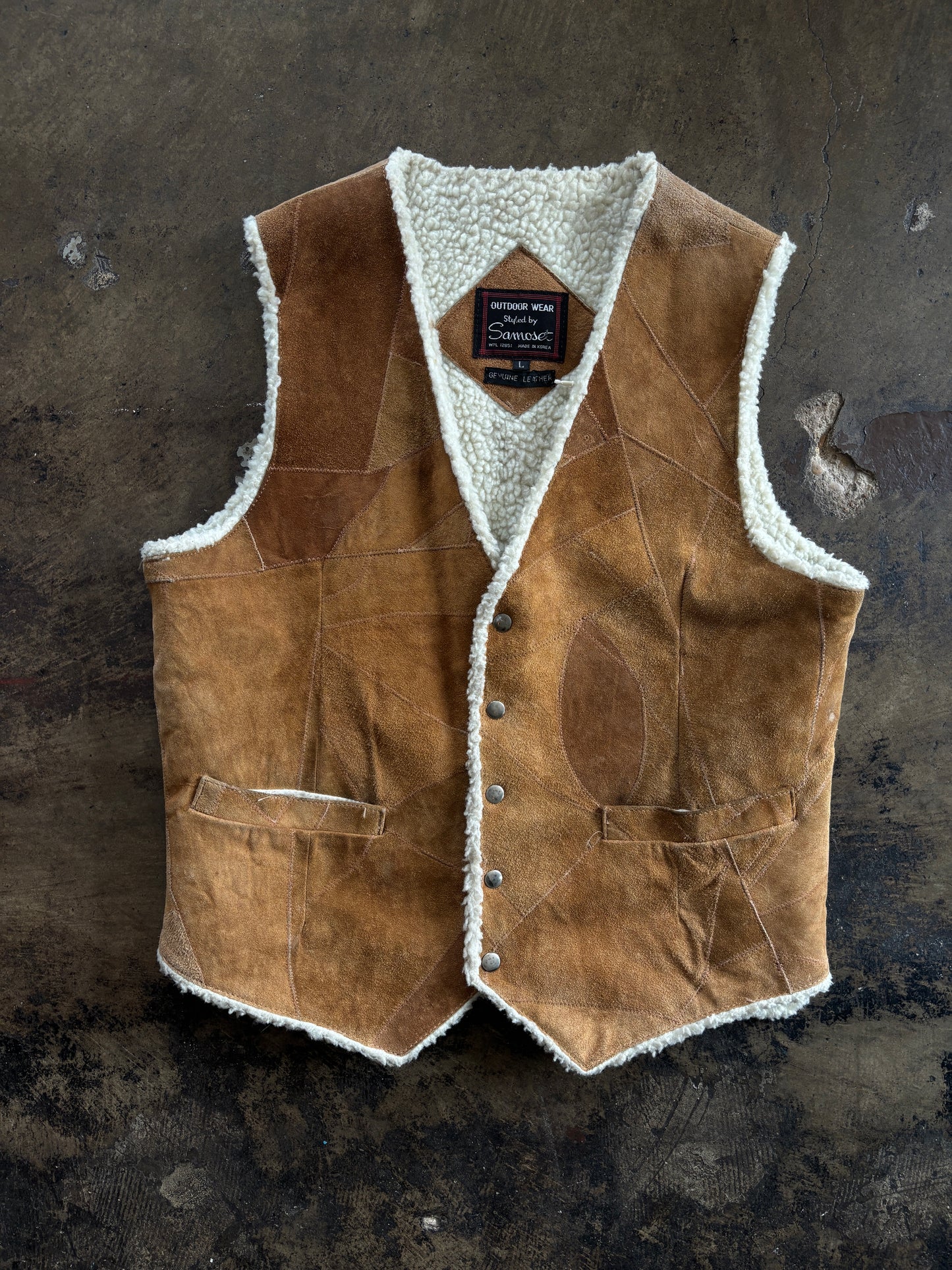 Outdoor Wear Suede + Fleece Vest