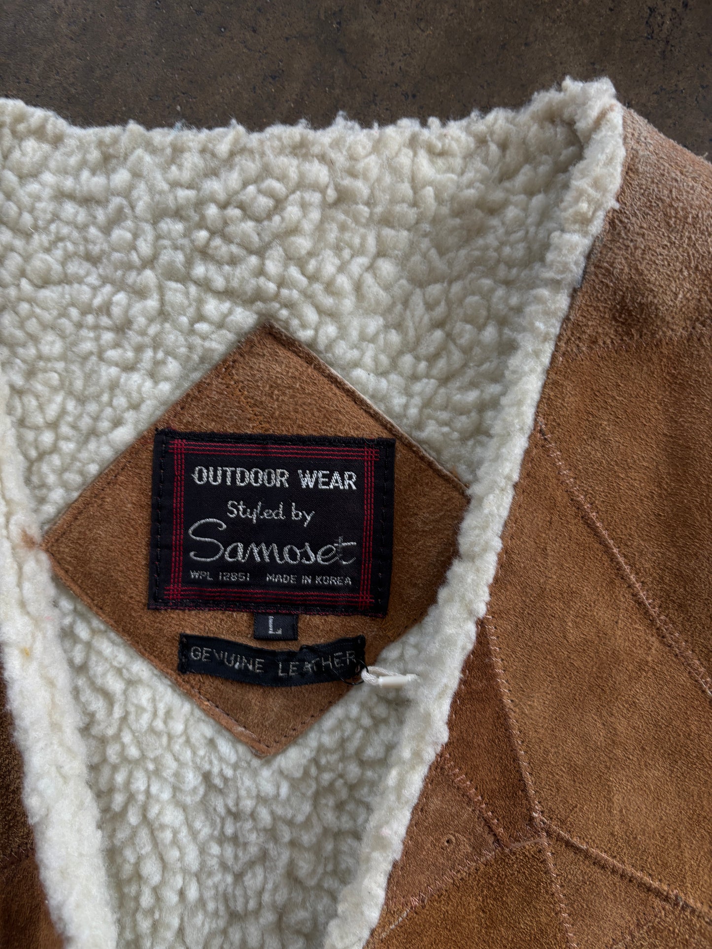 Outdoor Wear Suede + Fleece Vest