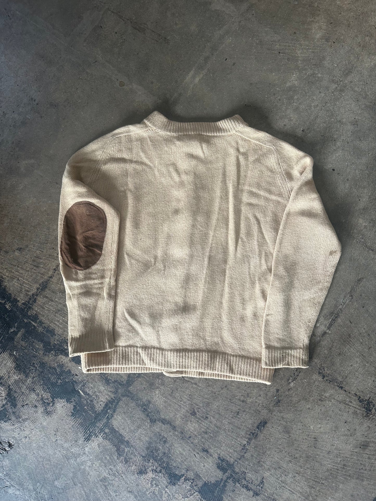 Marshall Field & Co. Tan Button Front Cardigan