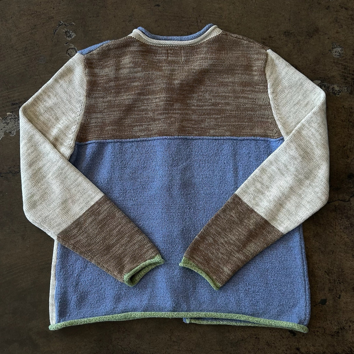 Spring Colorblock Button Up Cardigan