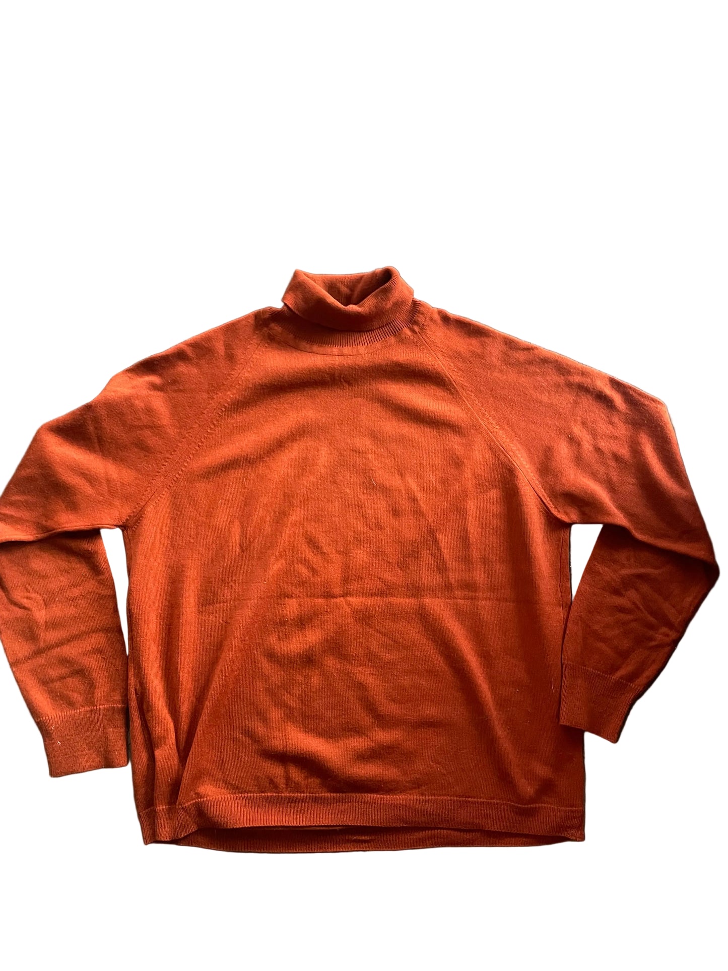 Burnt Orange Long Sleeve Turtleneck