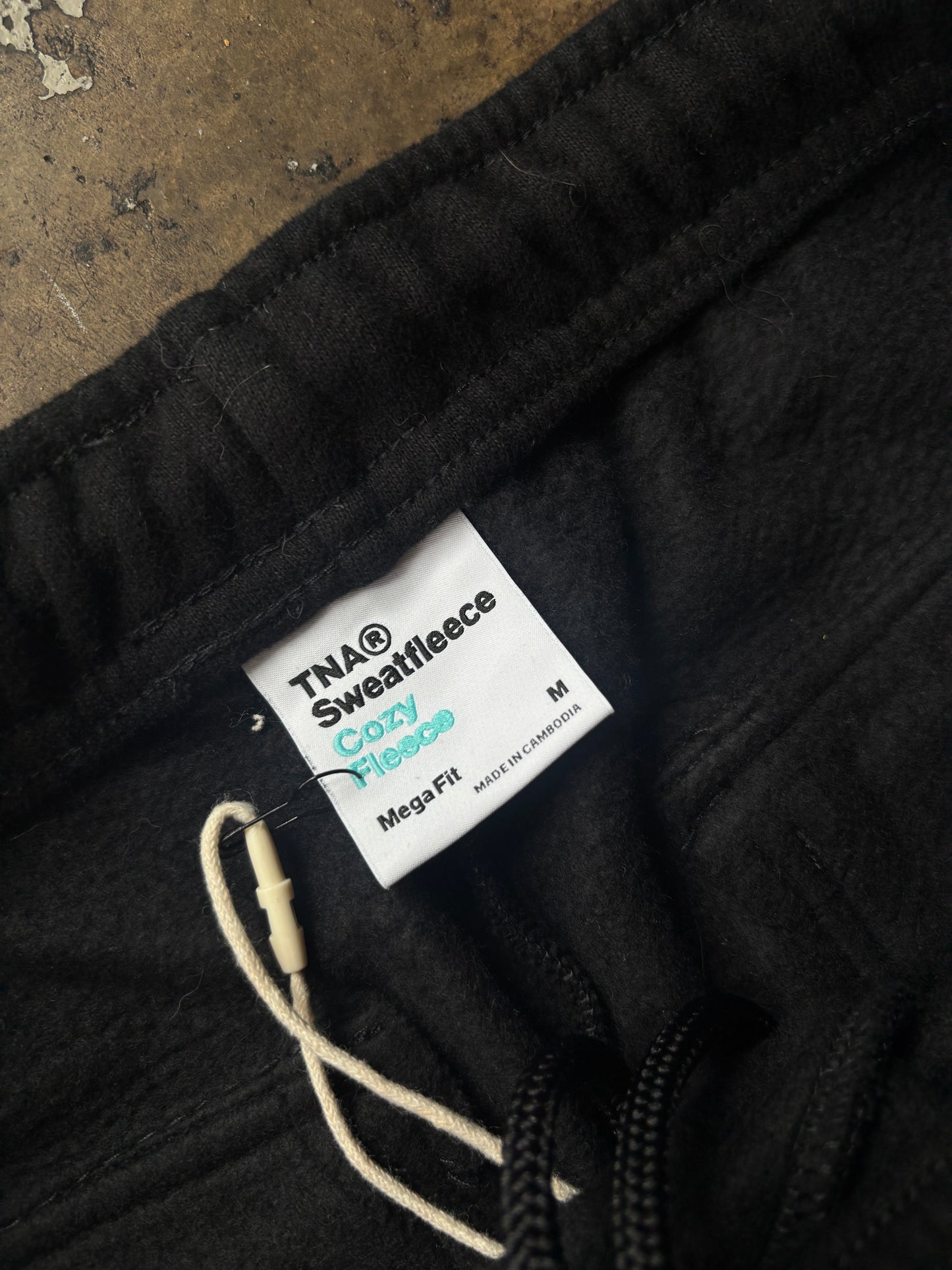 Black TNA Cozy Cargo Sweatpants