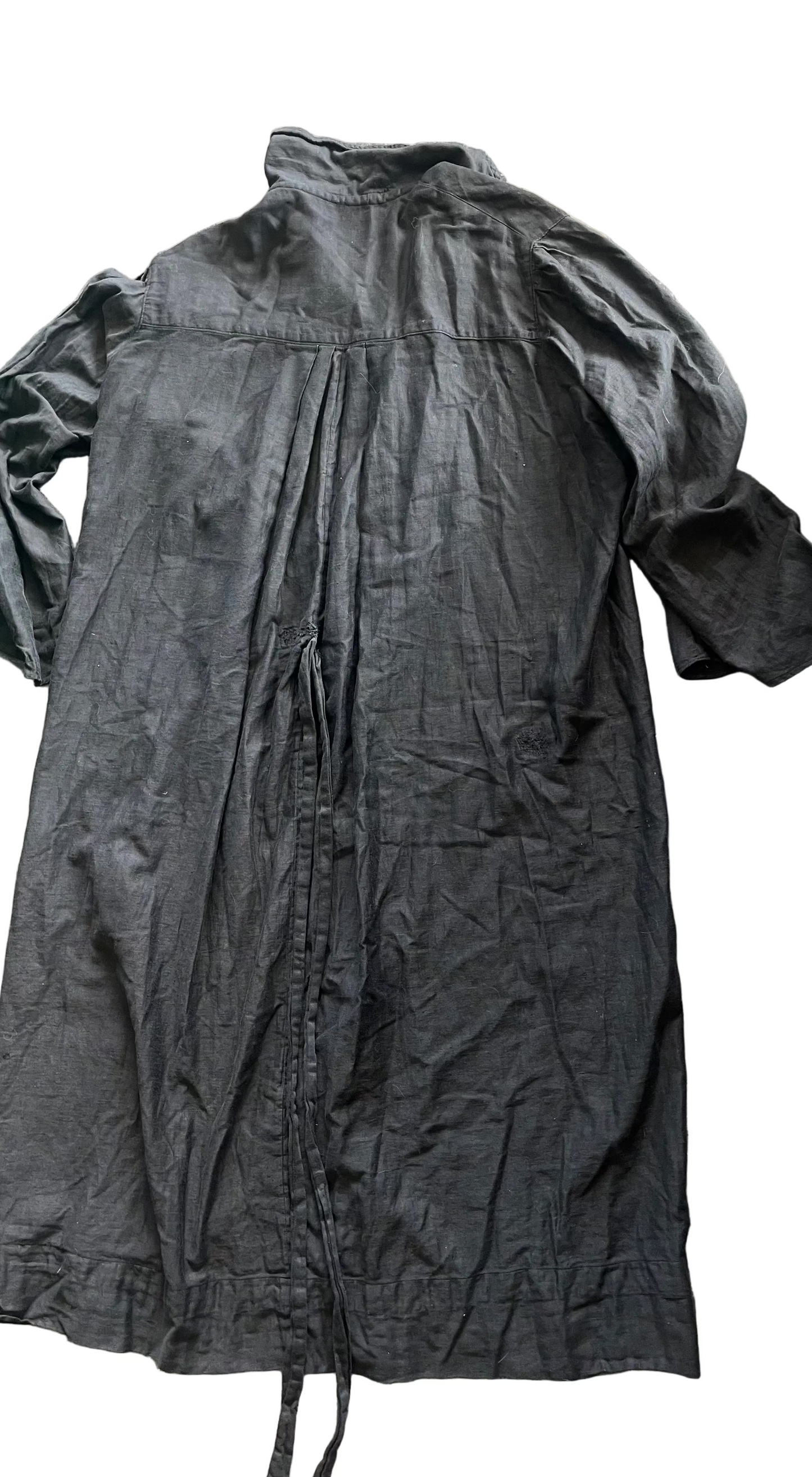 Black Long Sleeve Button Front Maxi Dress