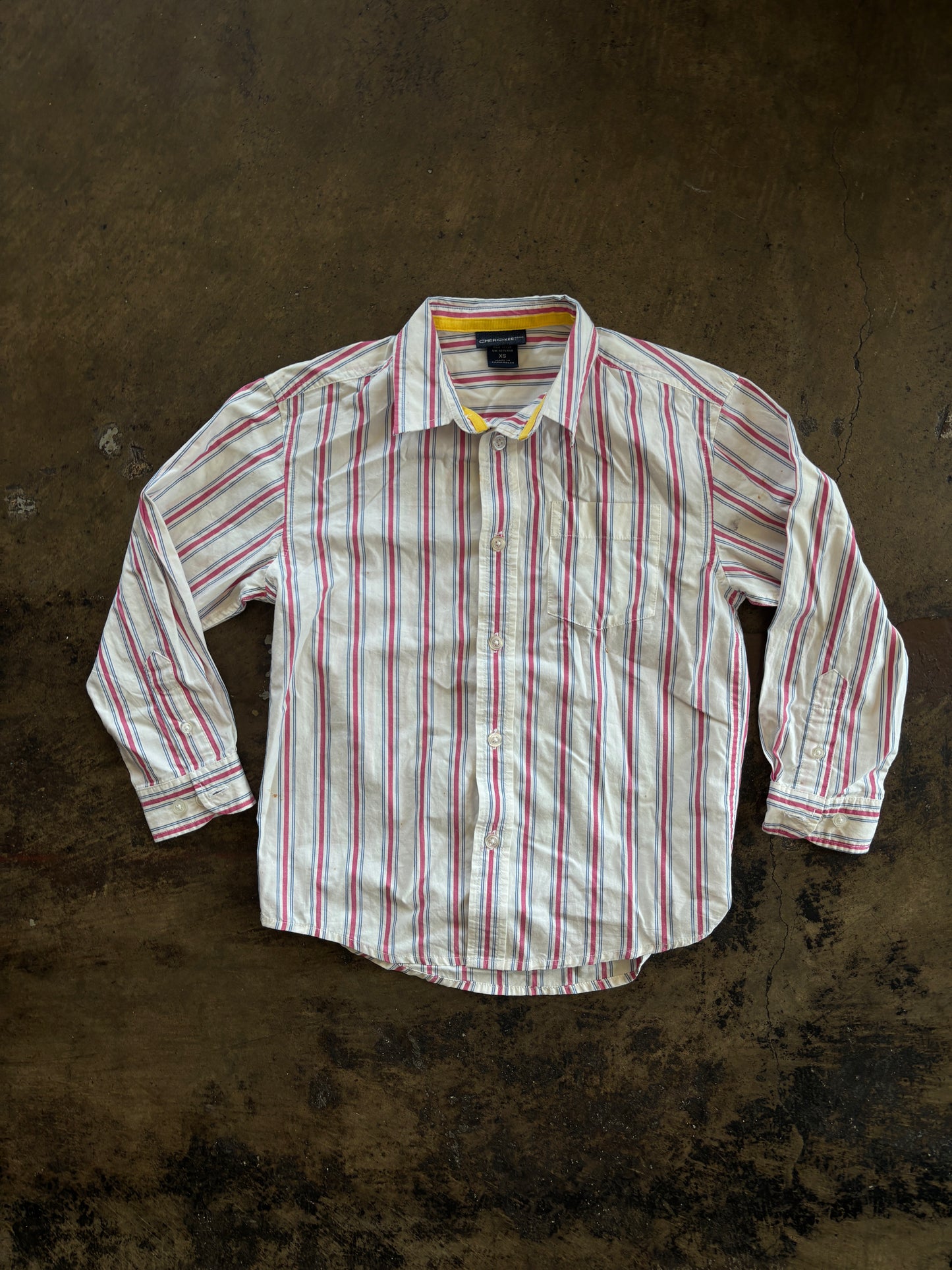 Youth Striped Button Down