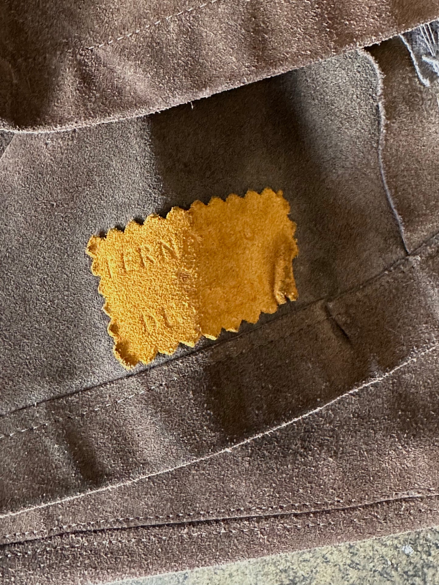 Brown Suede Zip Front Mini Dress