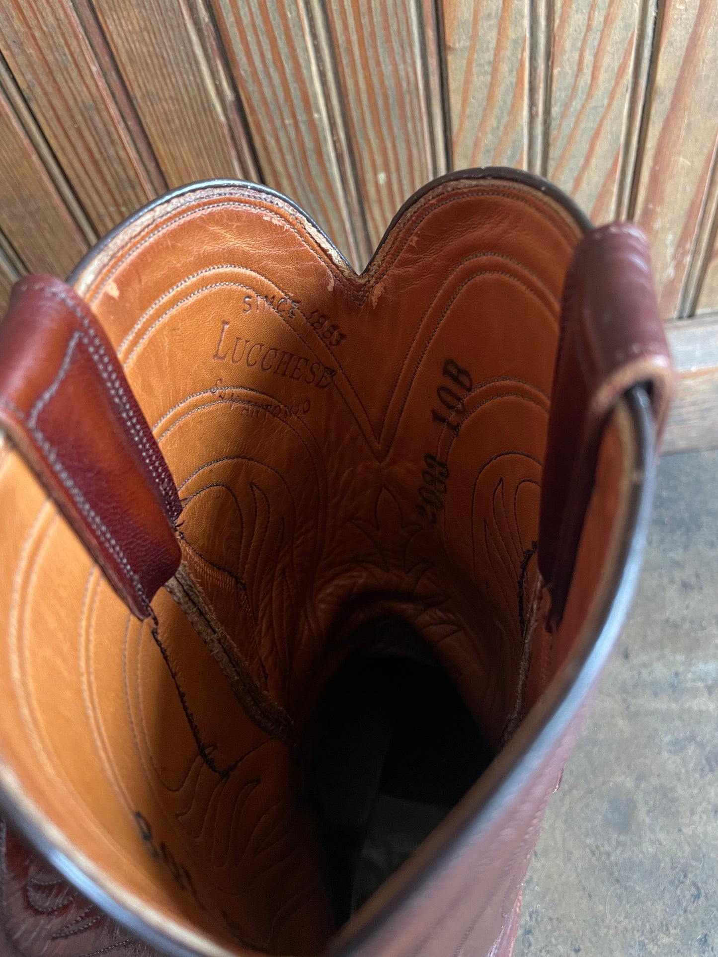 Warm Brown Lucchese Cowboy Boots