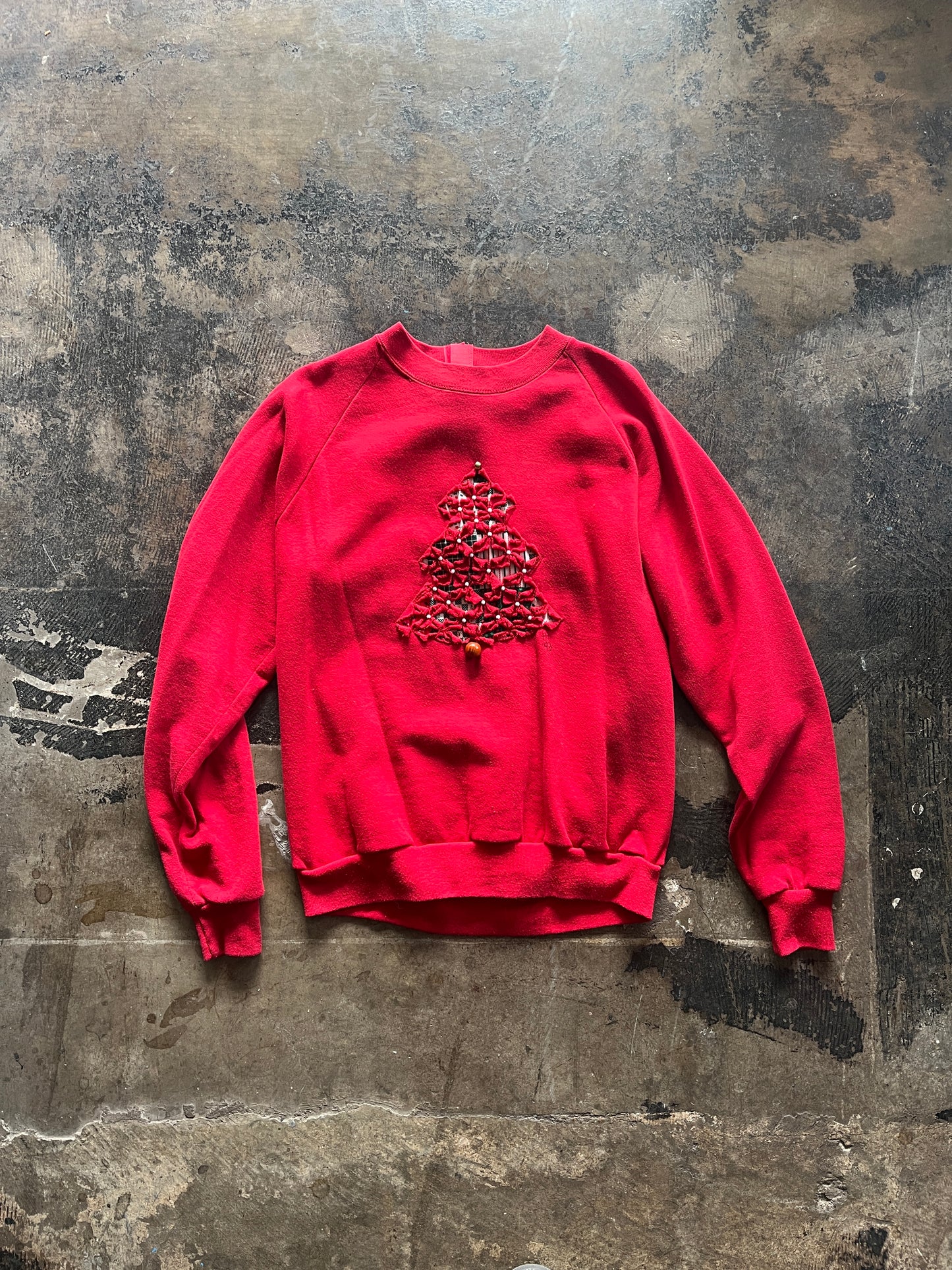 Handmade Christmas Tree Crewneck Sweater