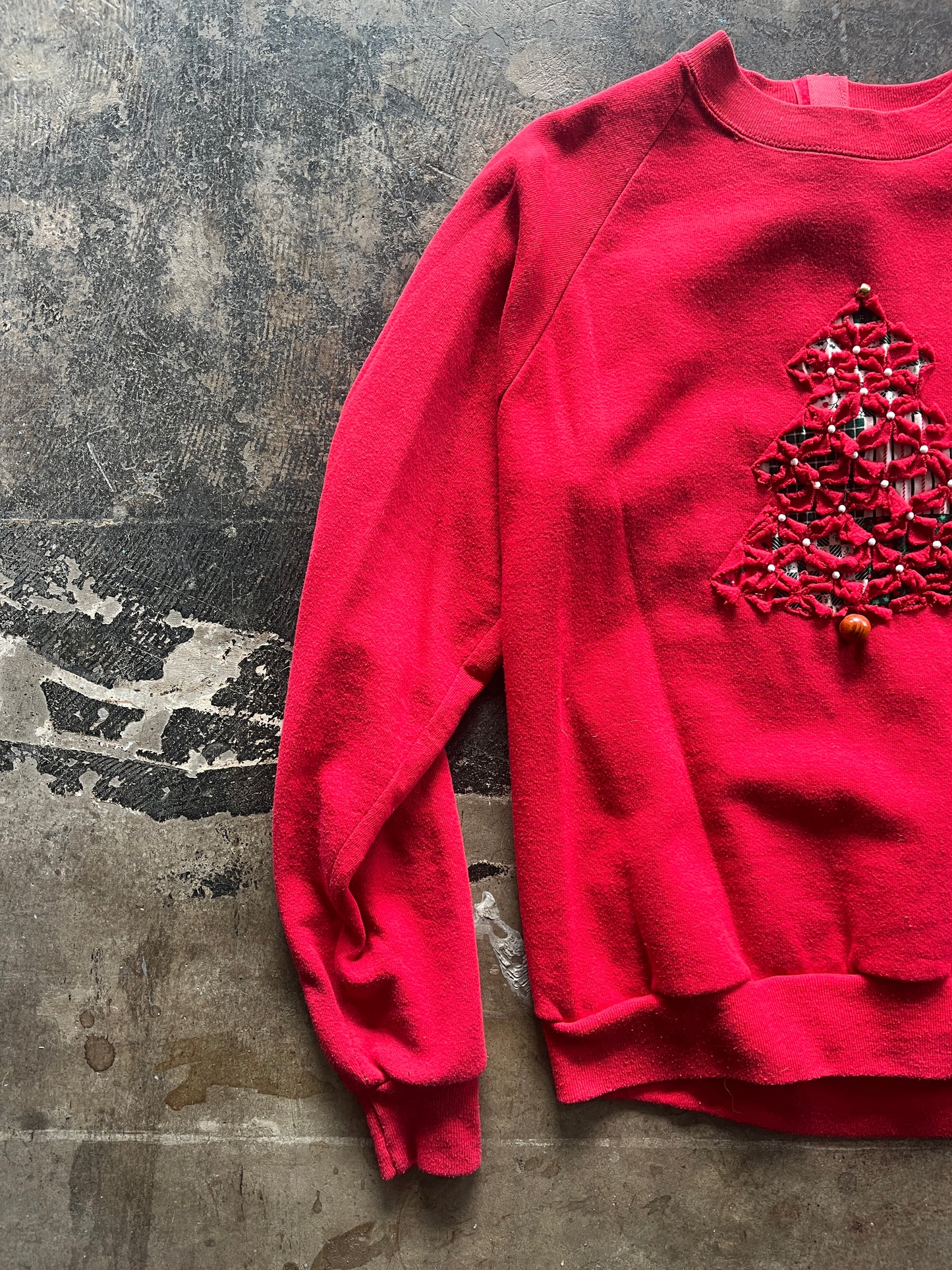 Handmade Christmas Tree Crewneck Sweater