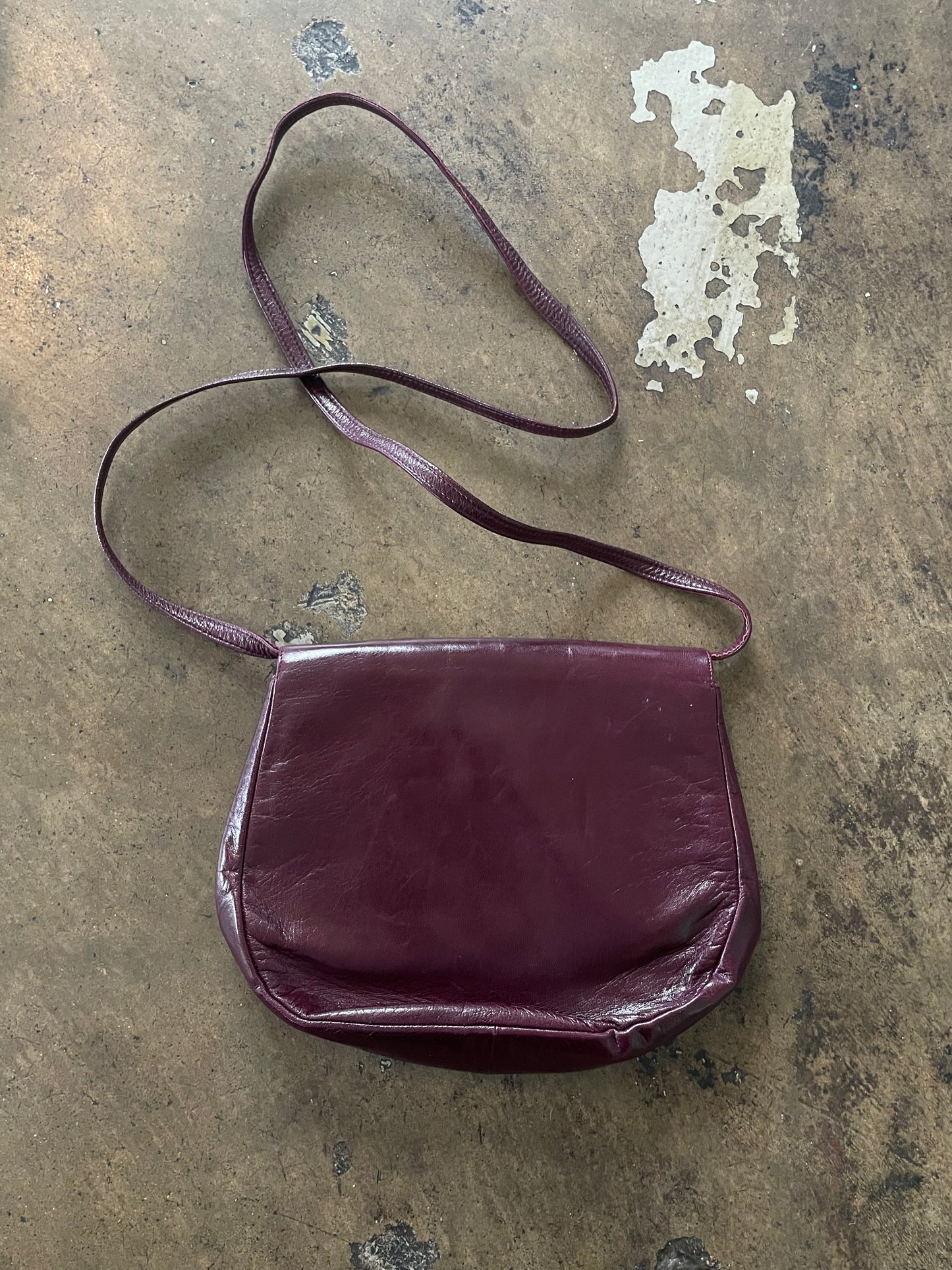 Purple Leather Purse