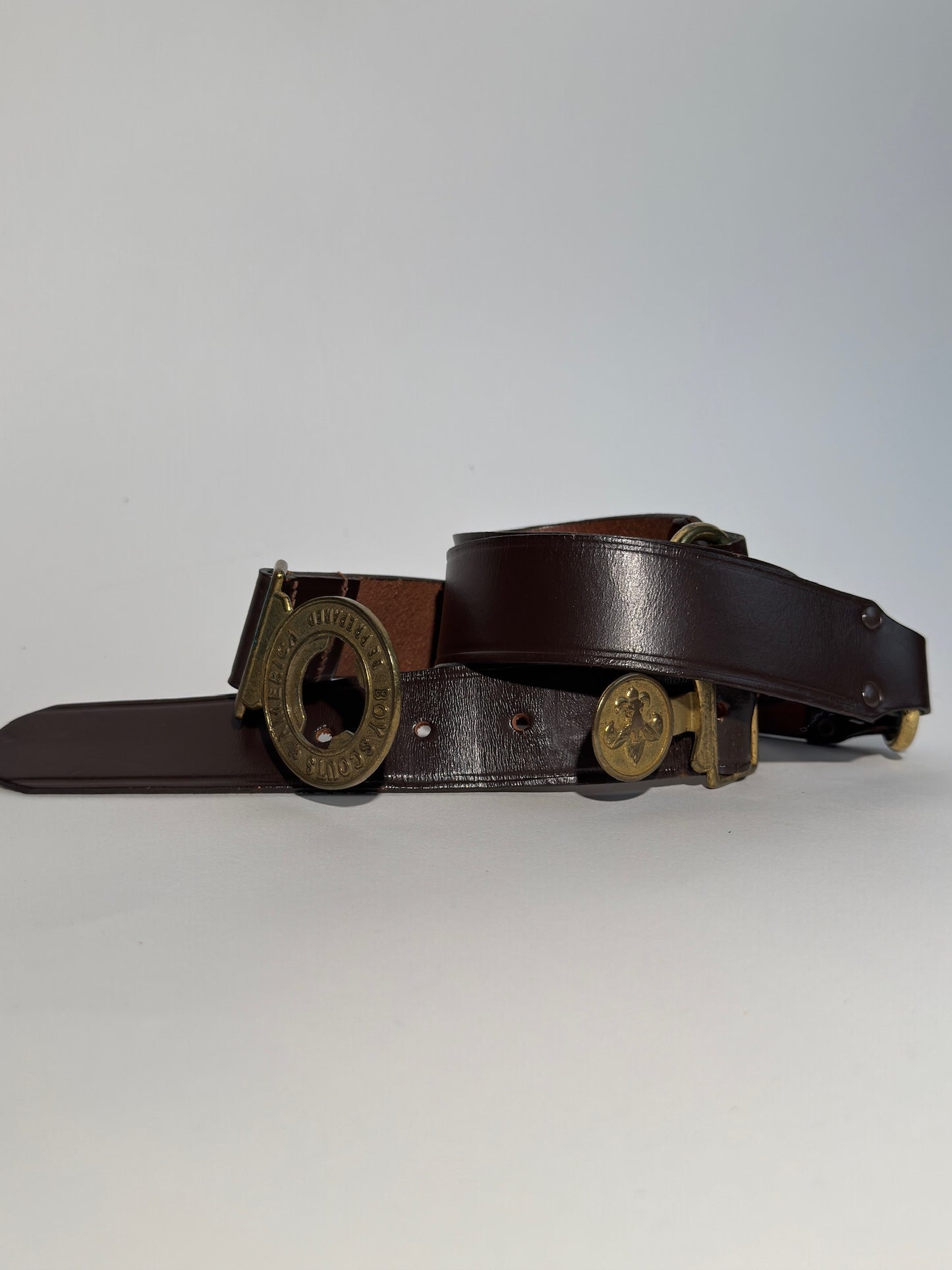 Boy Scouts of America Brown Leather Belt