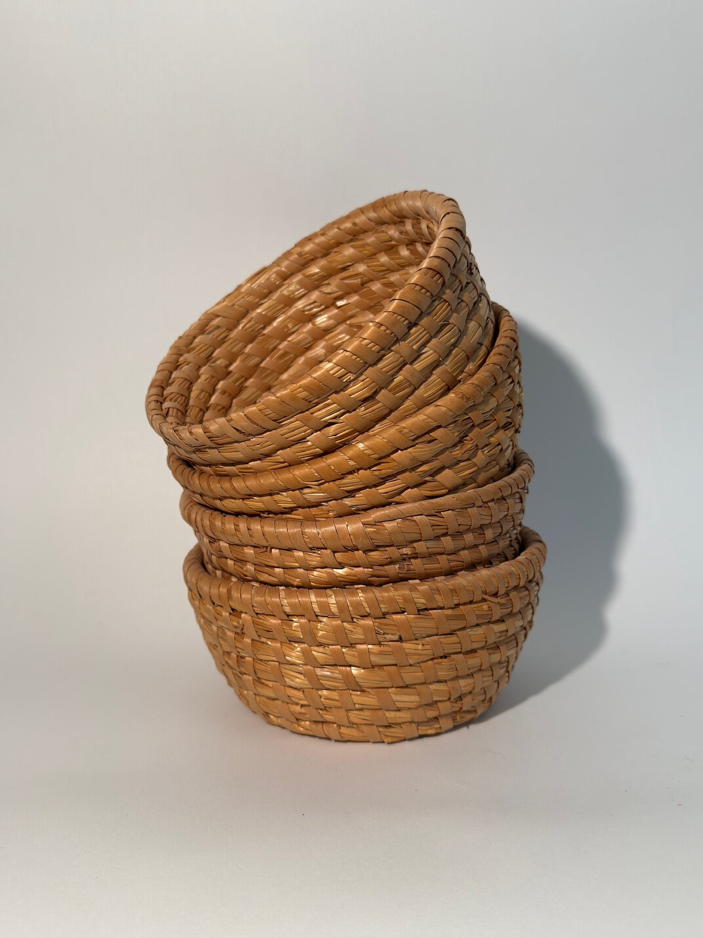 Small Circular Wicker Basket
